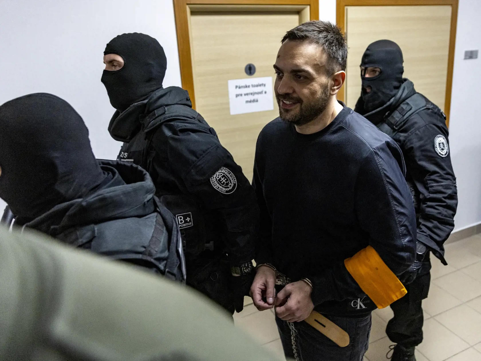 Predposledné pojednávanie v kauze Ján Kuciak, kde budú mať závarečné reči obžalovaní. Na snímke je Darko Dragič. 
