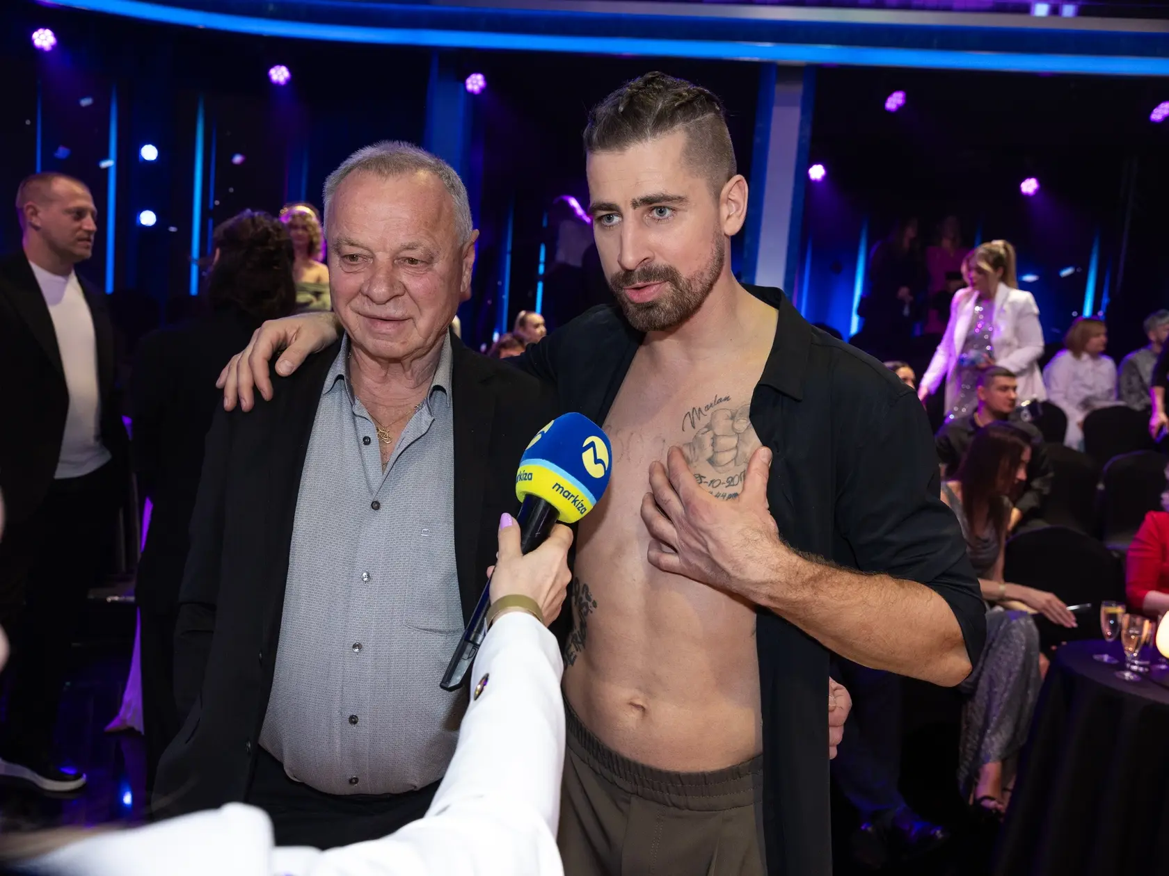 Peter Sagan a jeho otec Ľubomír Sagan počas siedmeho kola Let's dance 2025.
