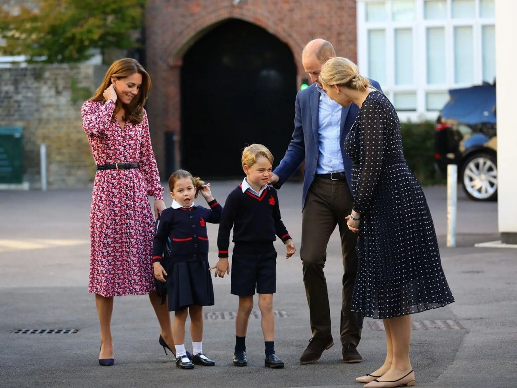 Vojvodkyňa Kate, princezná Charlotte, princ George, princ William