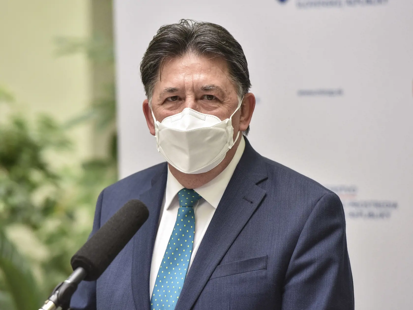 Na snímke minister životného prostredia SR Ján Budaj počas tlačovej konferencie Ministerstva životného prostredia SR pri príležitosti Dňa Zeme 22. apríla 2021 v Bratislave. FOTO TASR - Pavol Zachar