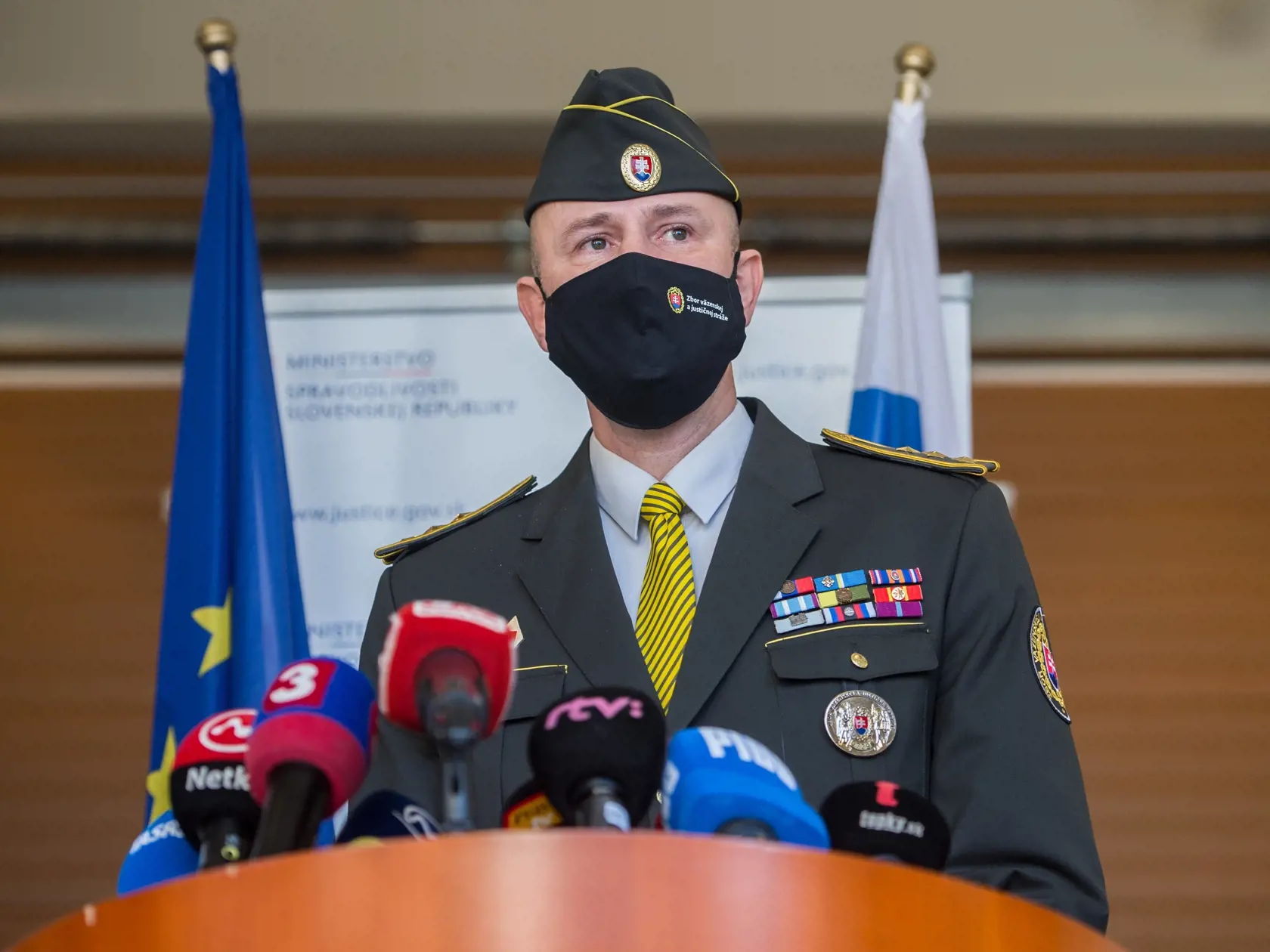 Na snímke nový generálny riaditeľ Zboru väzenskej a justičnej stráže Róbert Mudronček