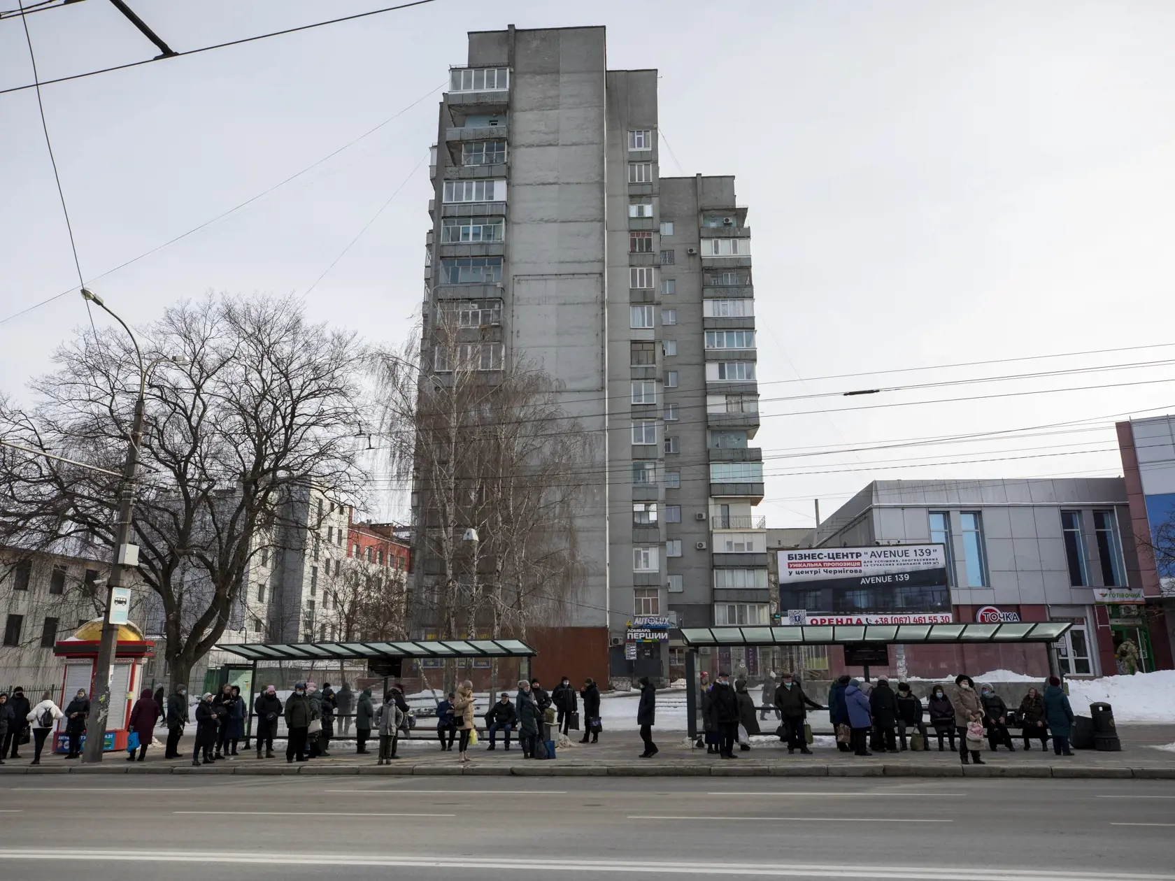  Ukrajina v napätej situaácií v konflikte s Ruskom.
Na snímke mesto Černigov blízko hraníc s Bieloruskom.