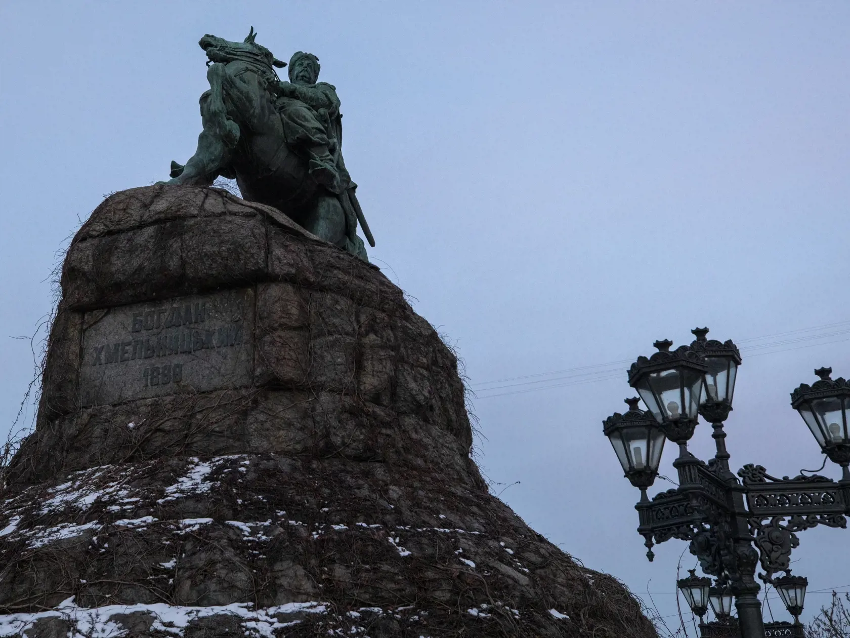  Ukrajina v napätej situaácií v konflikte s Ruskom.
Na snímke Kyjev.