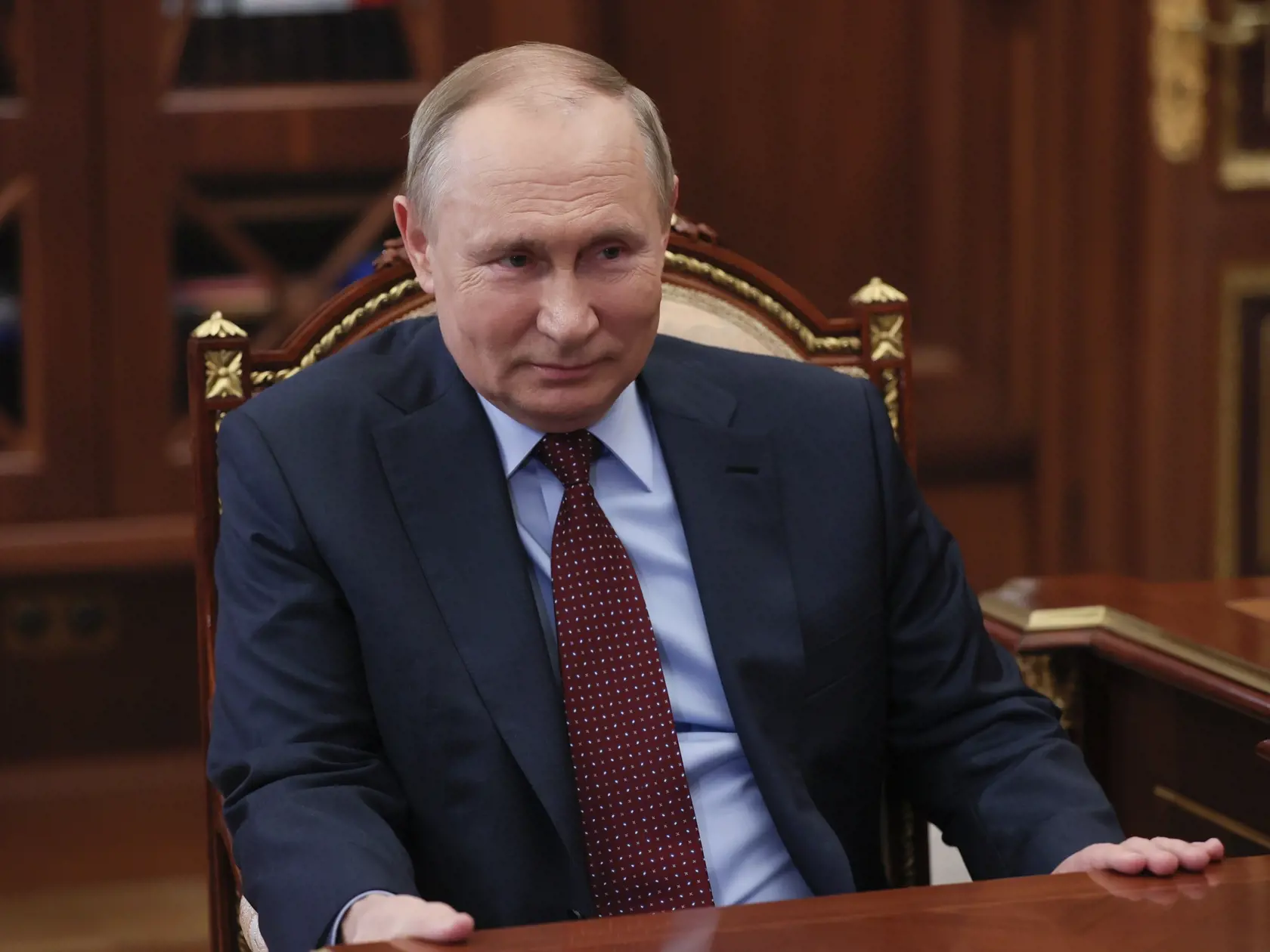 Na snímke je Vladimir Putin.