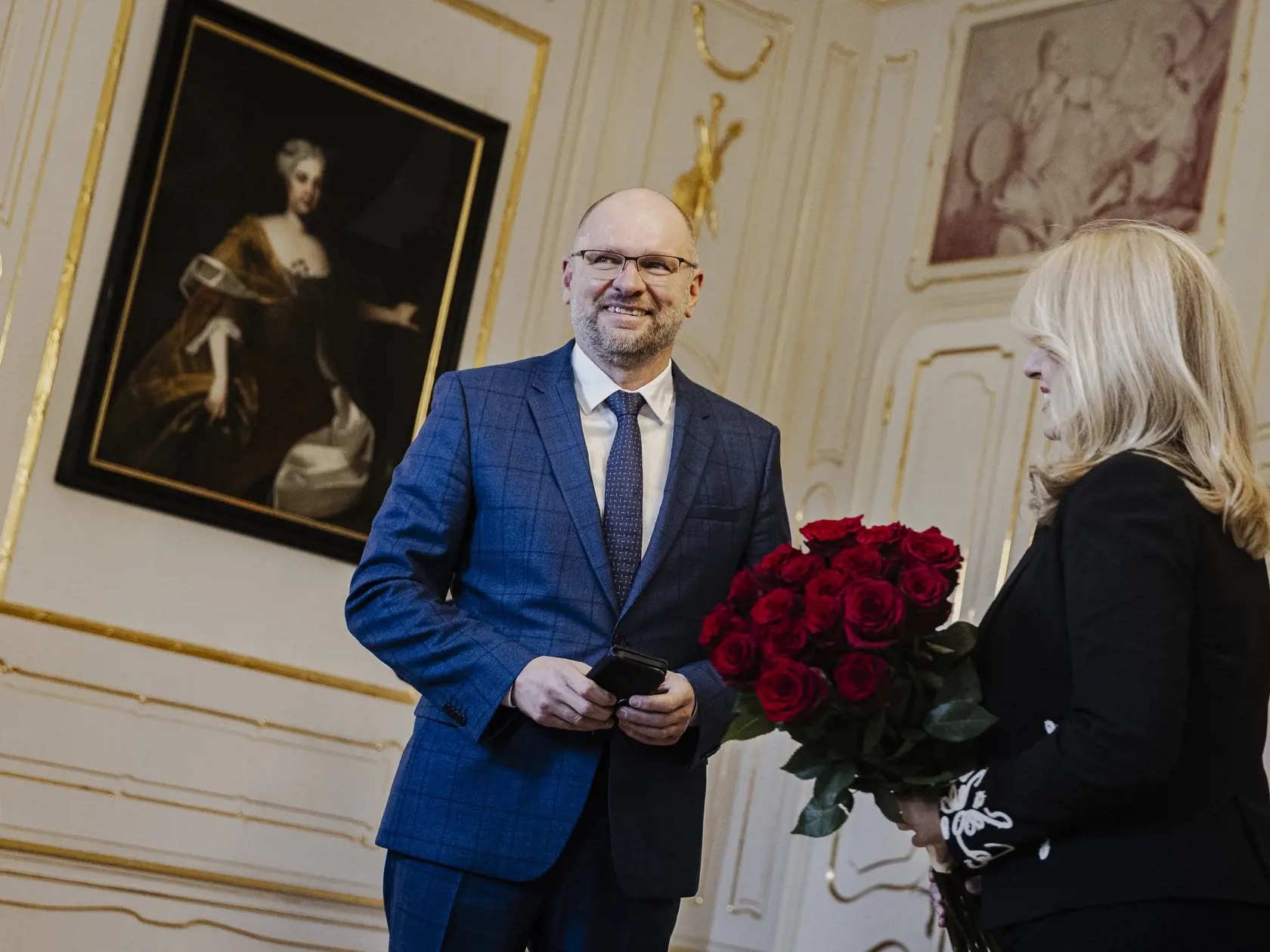 Prezidentka Slovenskej republiky Zuzana Čaputová prijala na základe výsledkov predčasných parlamentných volieb v prezidentskom paláci predsedu strany SAS Richarda Sulíka.