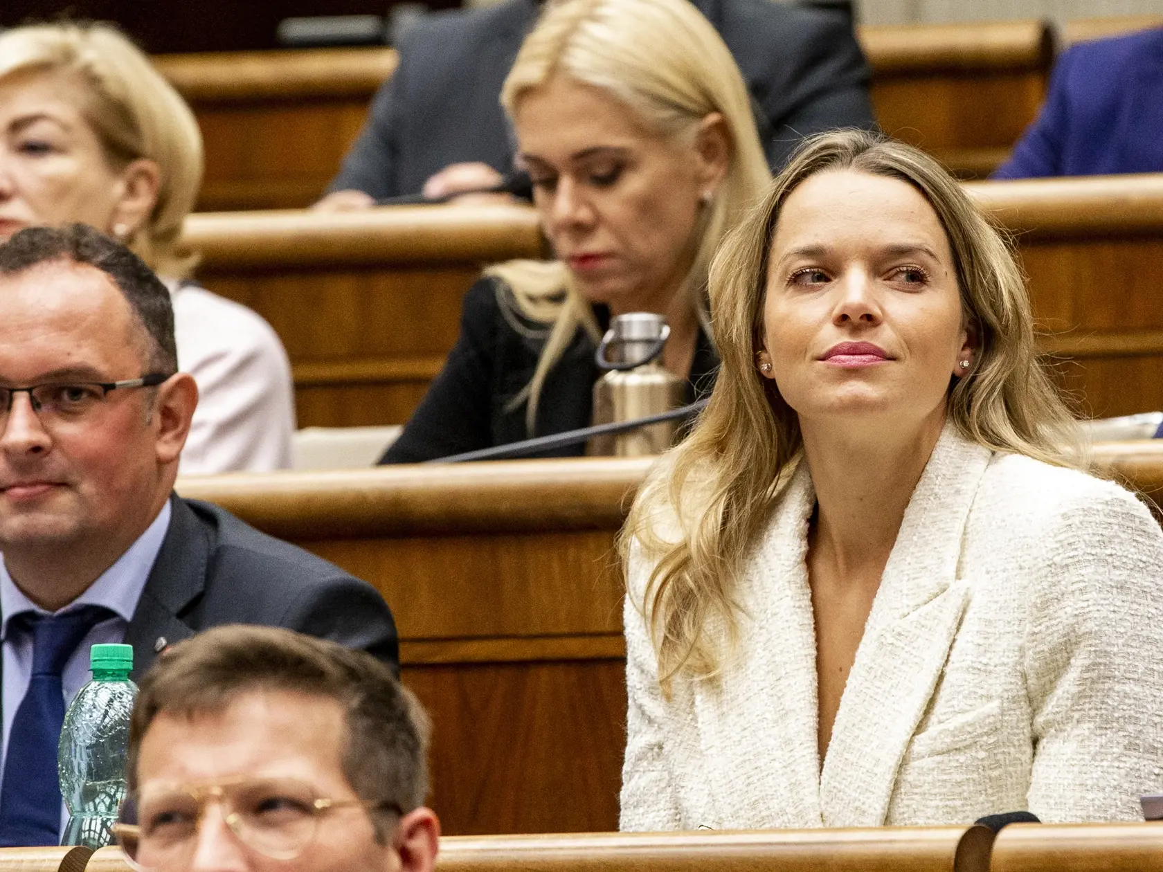 Na snímke je Romana Tabák počas zasadnutia Národnej rady SR. 