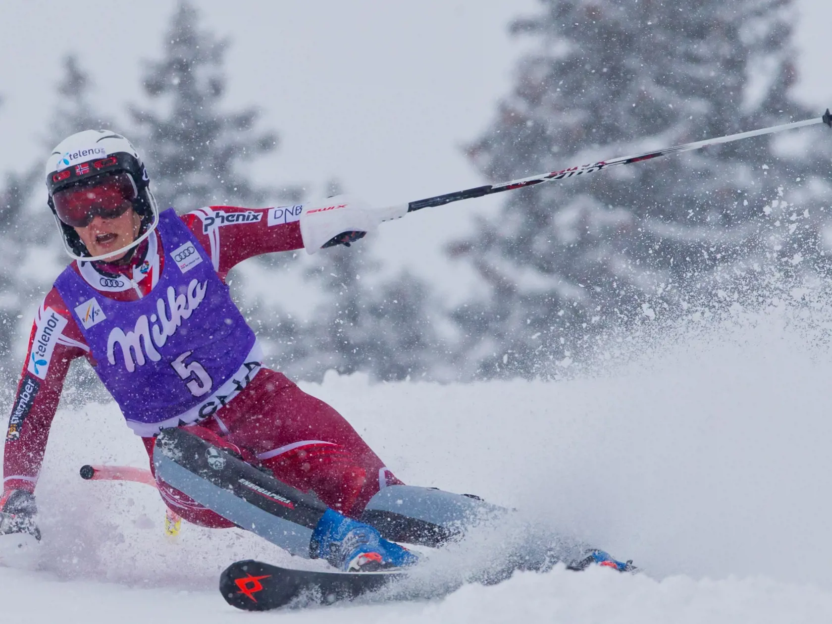 Na snimke Nina Loeseth pocas nedelnajsieho prveho kola slalomu Svetoveho pohara v alpskom lyzovani zien v Jasnej. (archív)