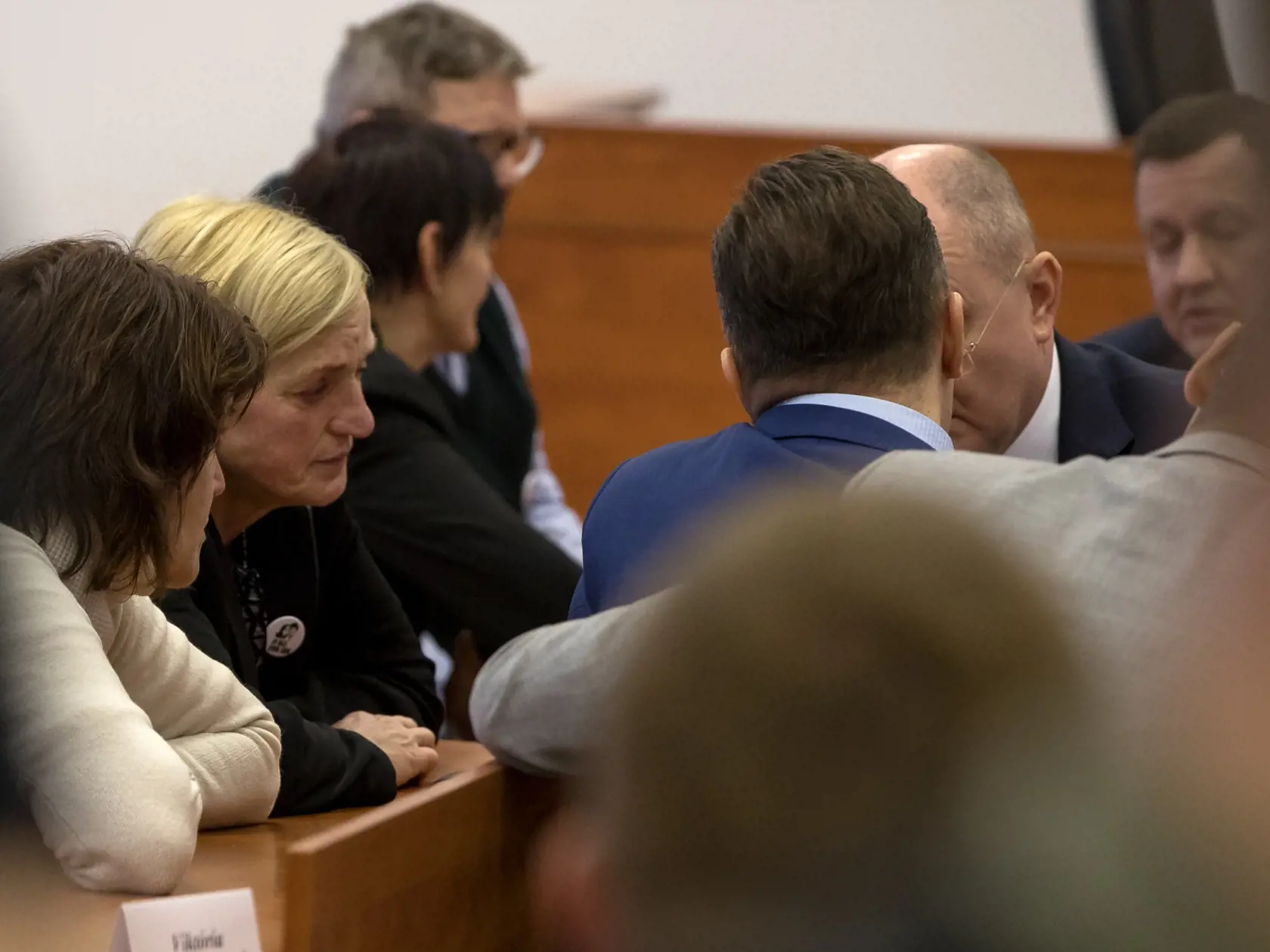 Prvé pojednávanie na Špecializovanom trestnom súde v Pezinku vo veci vraždy investigatívneho novinára Jána Kuciaka a jeho snúbenice Martiny Kušnírovej. Na snímke je Zlatica Kušnírová, matka Martiny Kušnírovej.