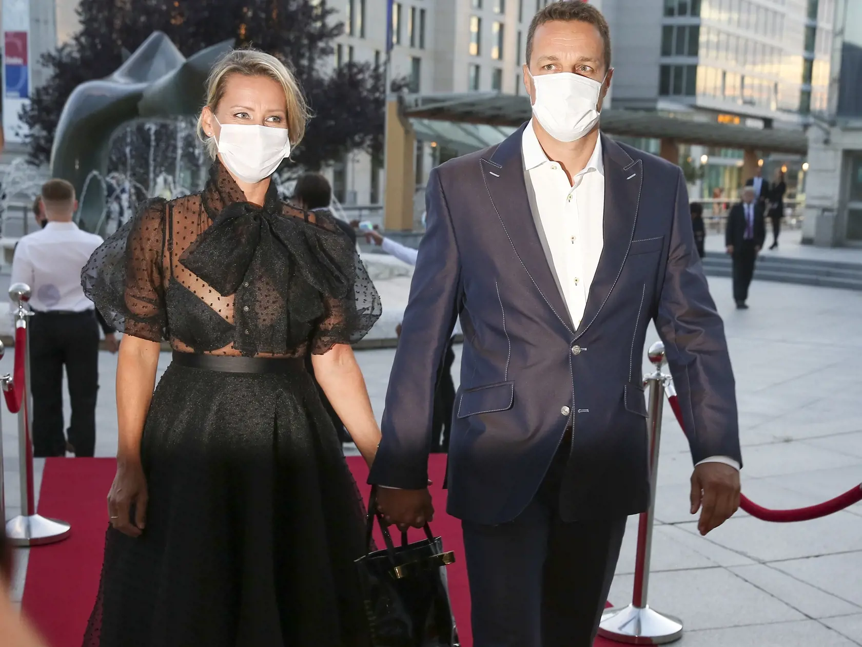 Príchody OTO 2020. 
Na snímke moderátorka Erika Barkolová.