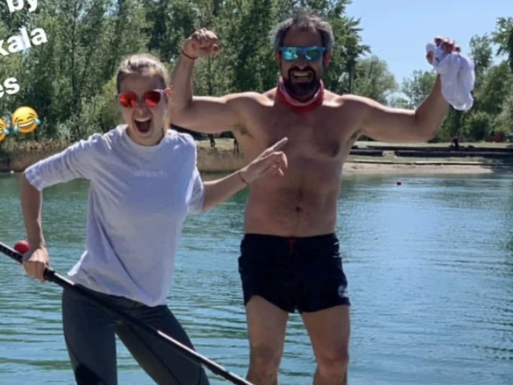 Pocisková sa tešila, že namiesto nej skončil vo vode jej partner Filip.