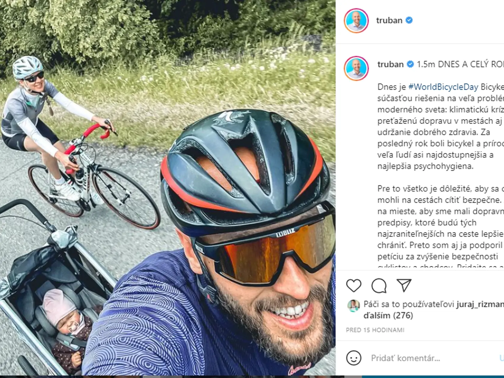 Truban zverejnil na sociálnej sieti status o svojej dcére.