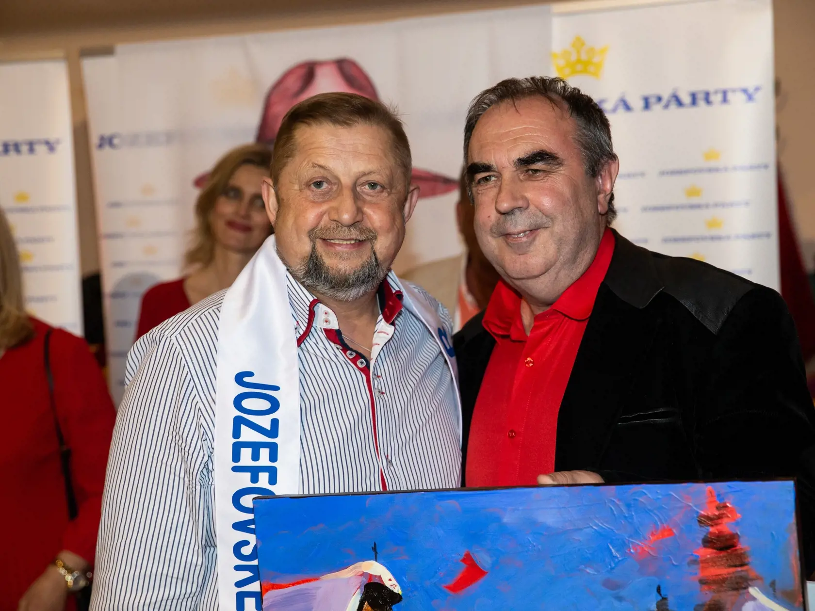 Jozefovská párty organizovaná každoročne Jozefom Oklamčákom v Bratislave. Na snímke Štefan Harabin.