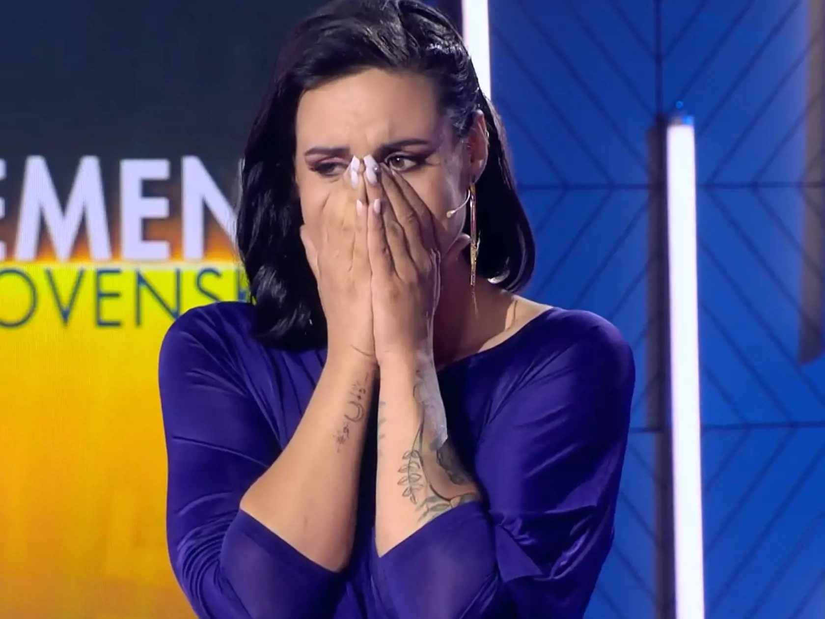 Karina počas galavečera.
