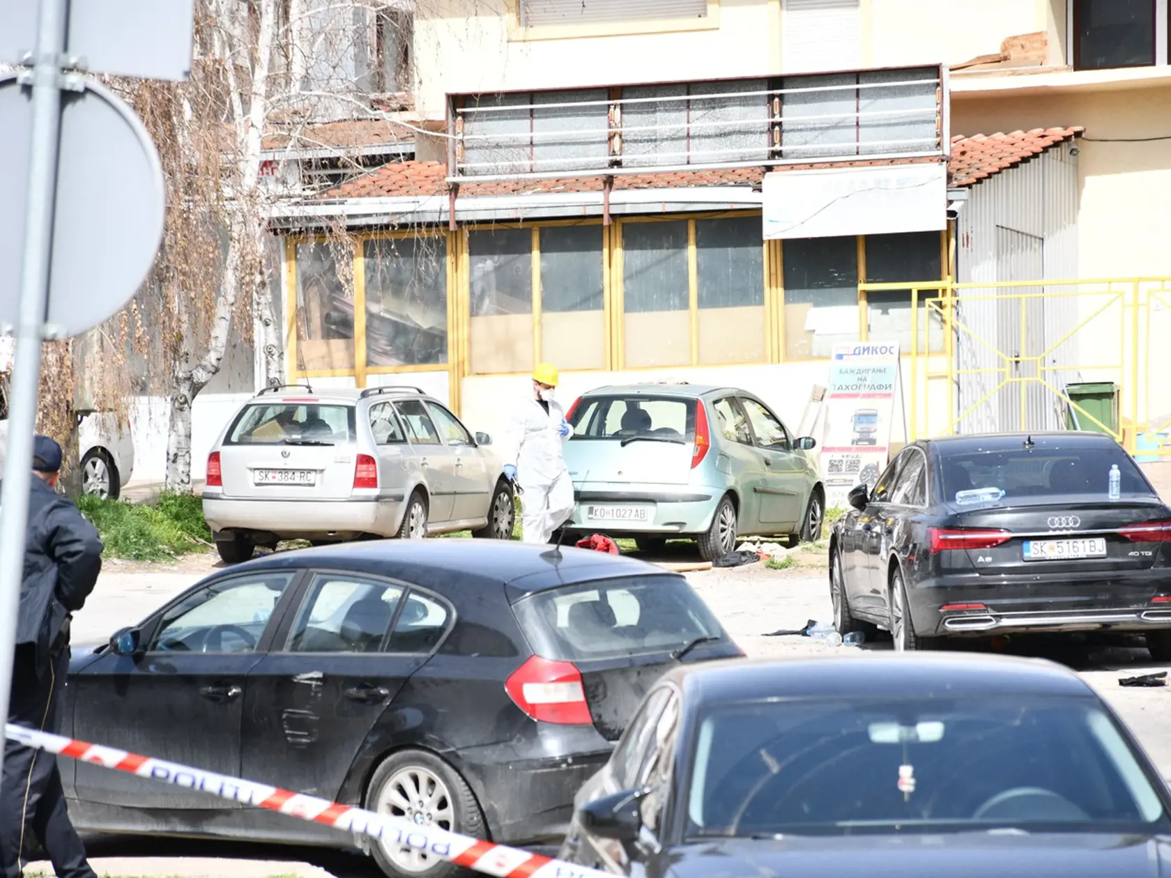 Miesto tragédie: Zhorený nočný klub v Severnom Macedónsku, kde zomreli desiatky mladých ľudí.