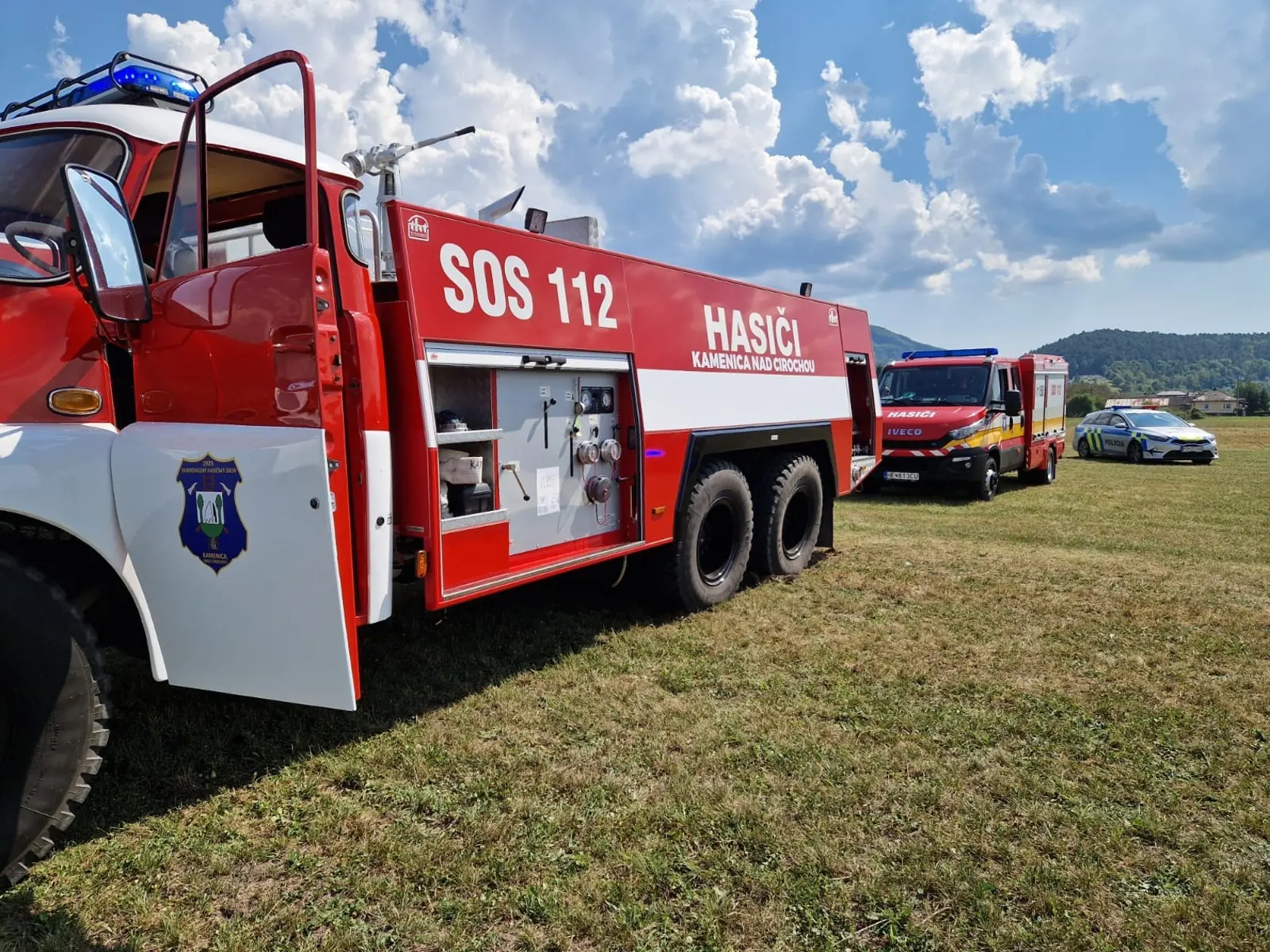 Pád lietadla v Kamenici nad Cirochou, v sobotu 17.8.2024. Na mieste zasahovali aj DHZ Kamenica nad Cirochou.