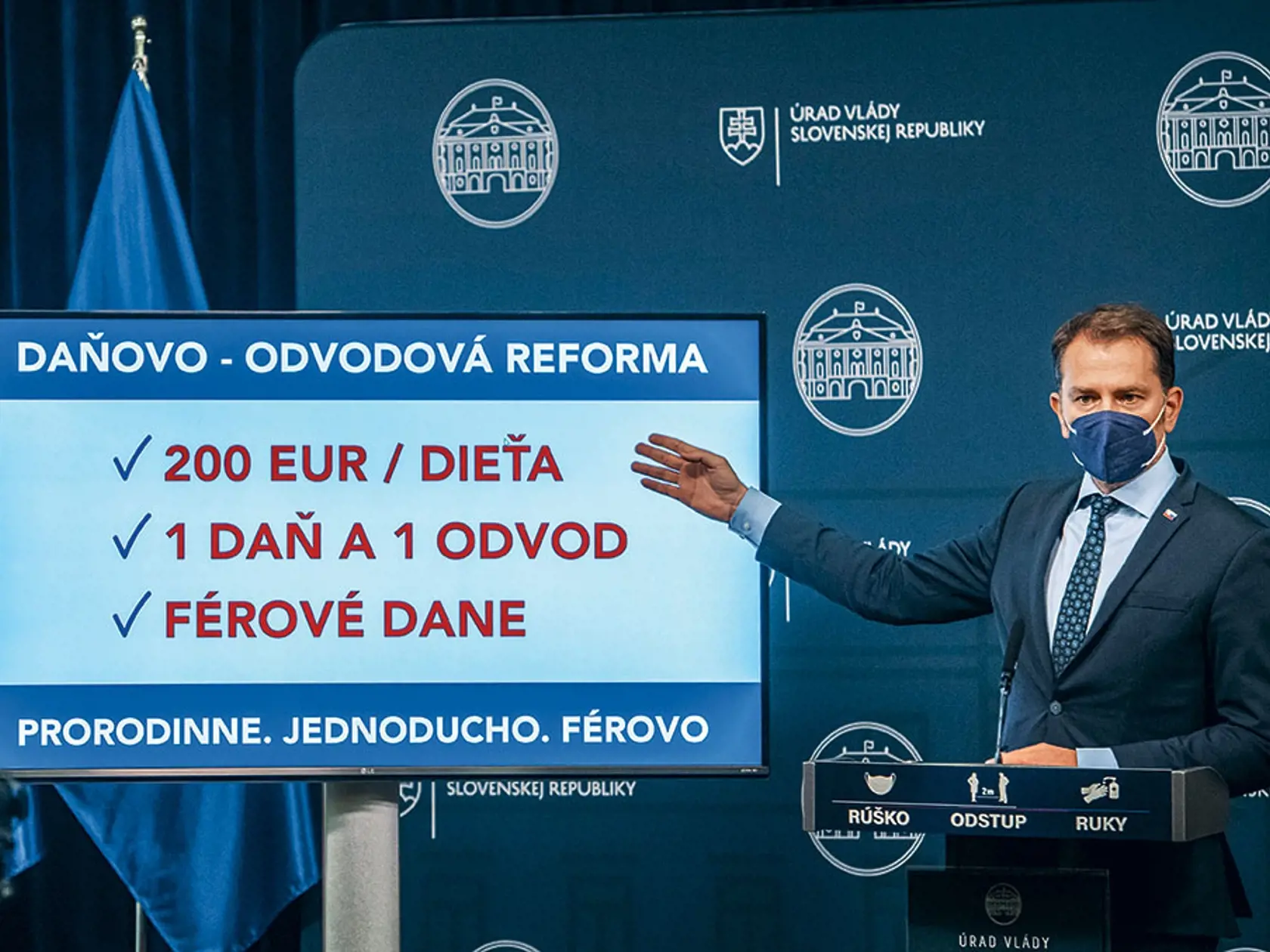 Igor Matovič počas tlačovej konferencie.