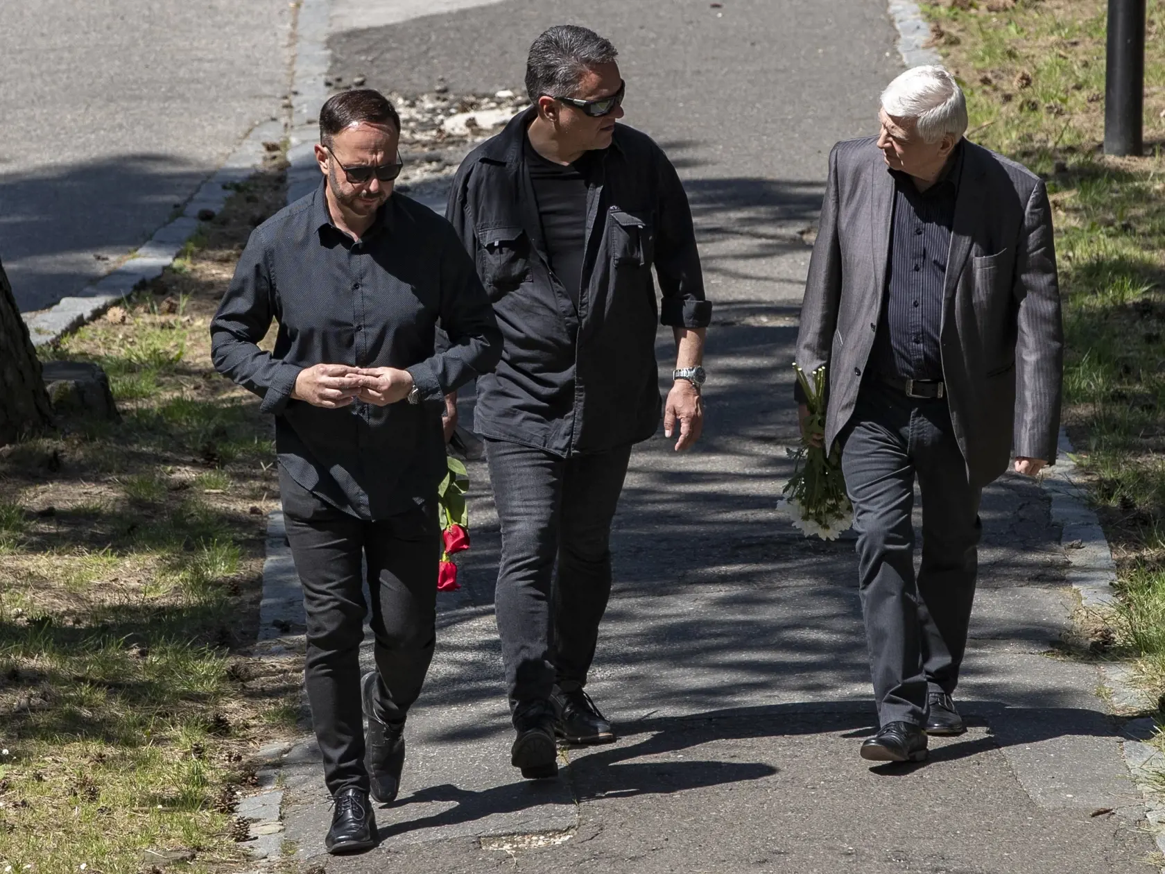 Posledná rozlúčka s moderátorom a rozhlasovým spíkrom Julom Viršíkom v bratislavskom krematóriu.