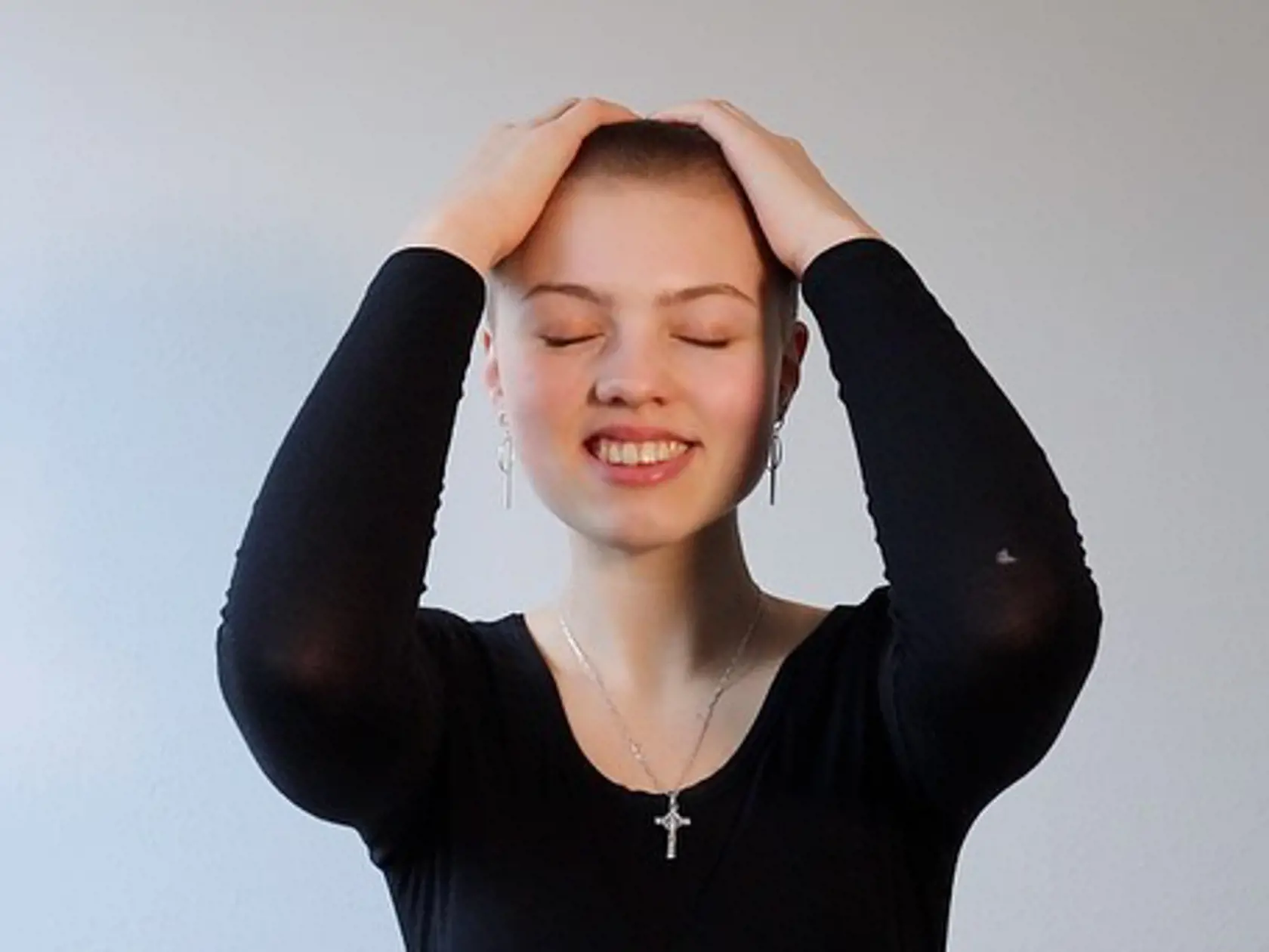 Helen Kelly bola istý čas bez vlasov.