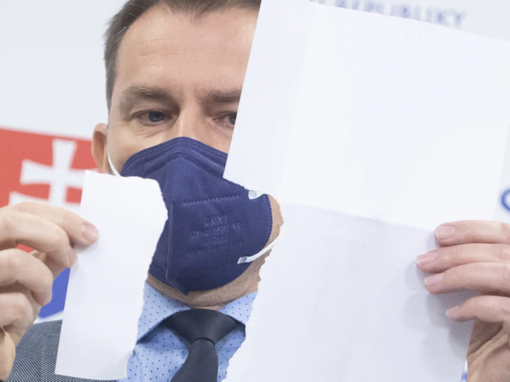 Na snímke podpredseda vlády SR a minister financií SR Igor Matovič (OĽaNO) počas tlačovej konferencie 19. mája 2021 v Bratislave. FOTO TASR - Martin Baumann