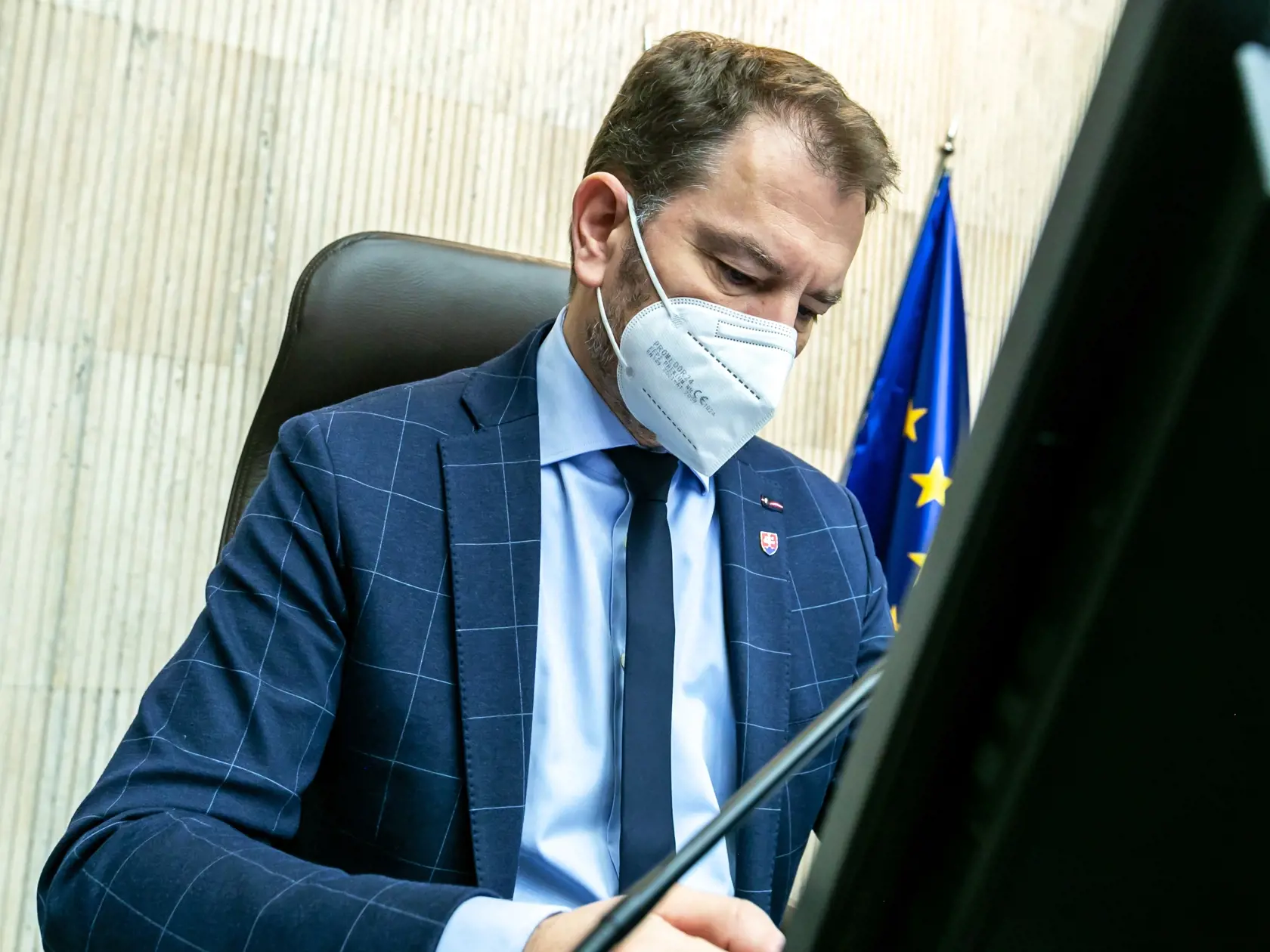 Na snímke je 2. zasadanie vlády pod vedením premiéra Eduarda Hegera. 