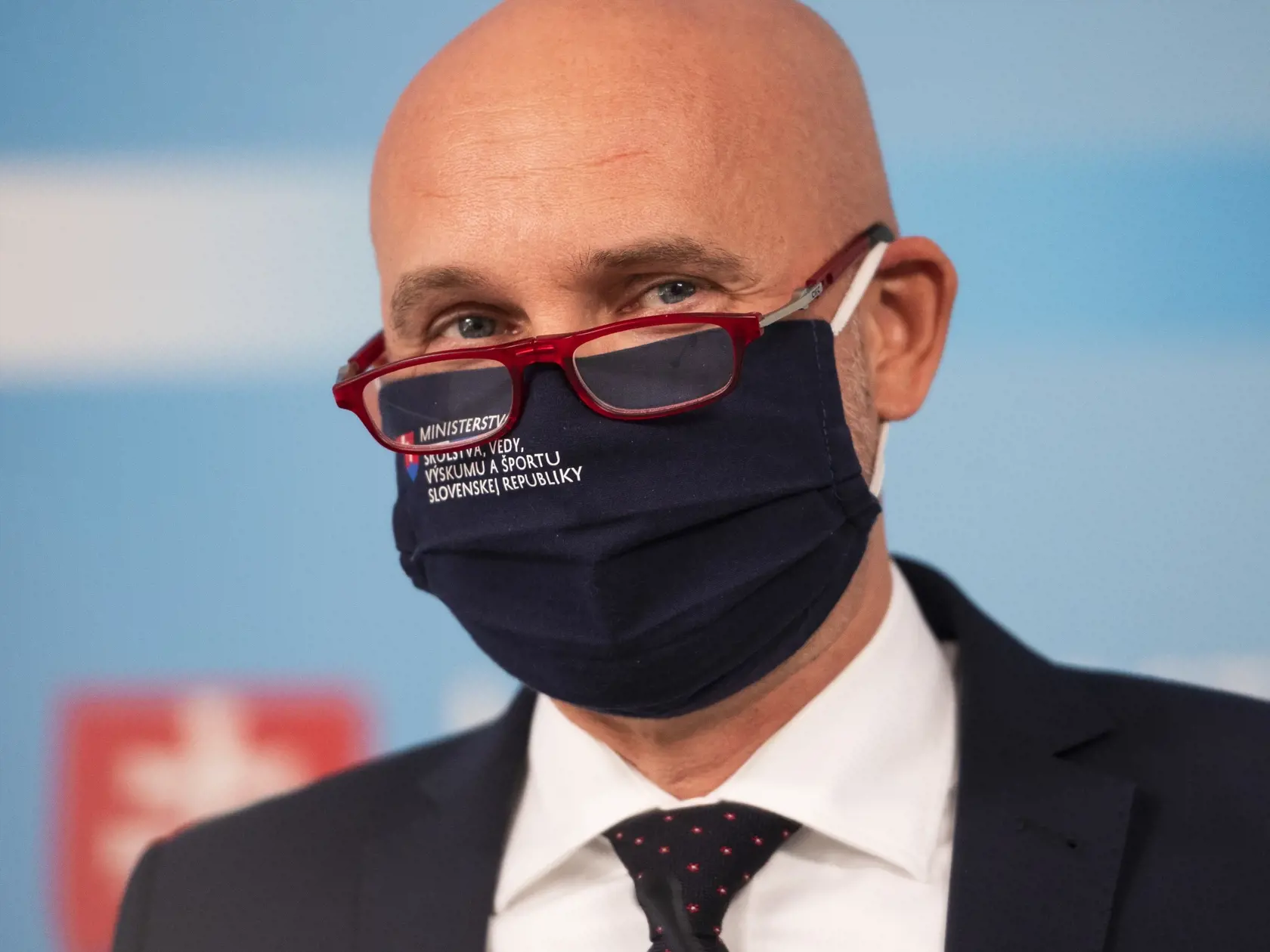 Na snímke minister školstva, vedy, výskumu a športu SR Branislav Gröhling (SaS) počas brífingu k jeho diplomovej práci v Bratislave 14. júla 2020. FOTO TASR - Jaroslav Novák