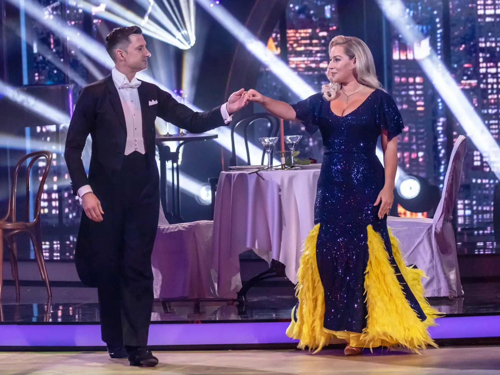 Dominika Cibulková počas prvého prenosu Let´s Dance. Napriek tomu, že bývalá tenistka doteraz nikdy netancovala, bola veľkým prekvapením večera.
