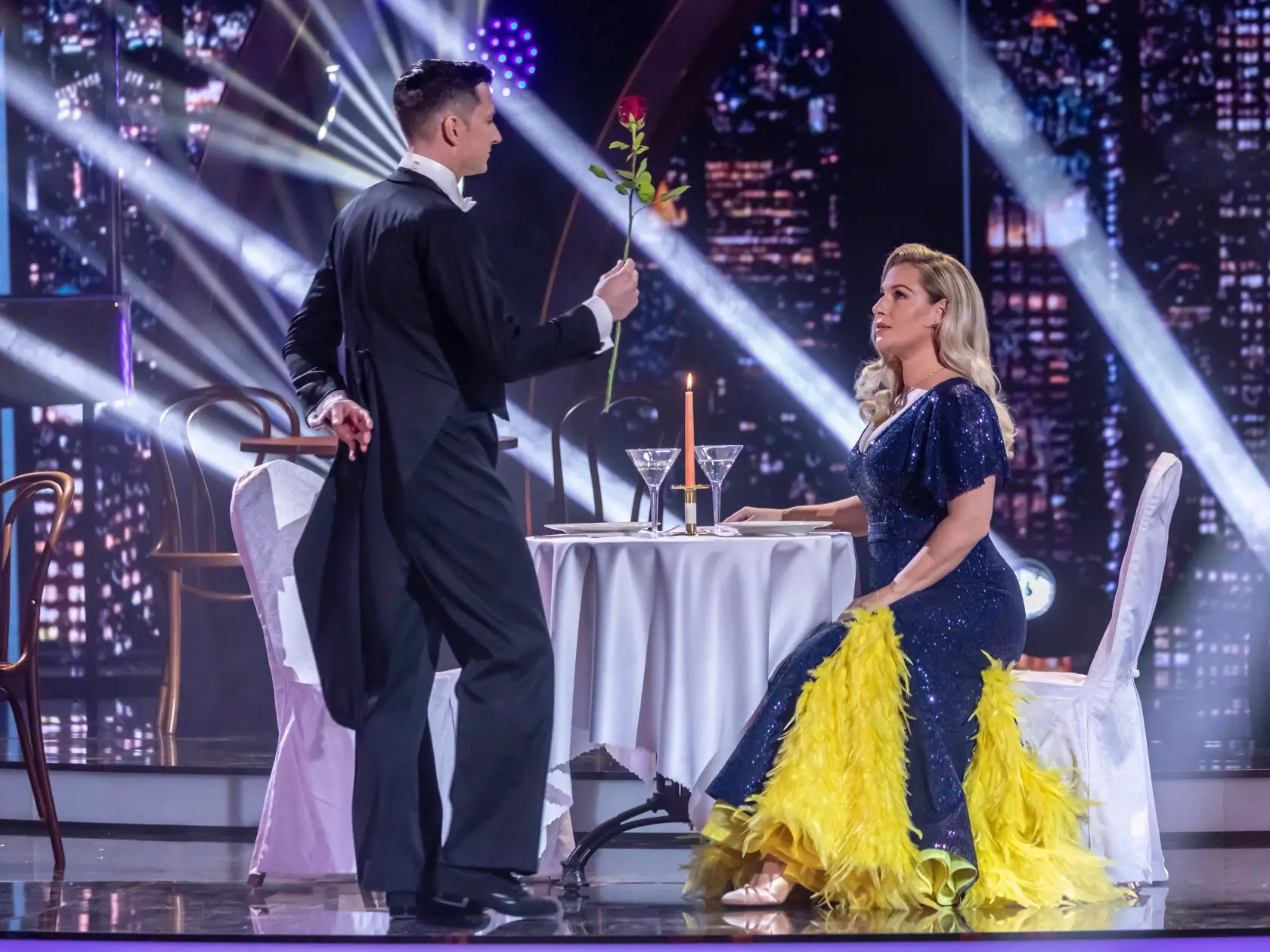 Dominika Cibulková počas prvého prenosu Let´s Dance. Napriek tomu, že bývalá tenistka doteraz nikdy netancovala, bola veľkým prekvapením večera.