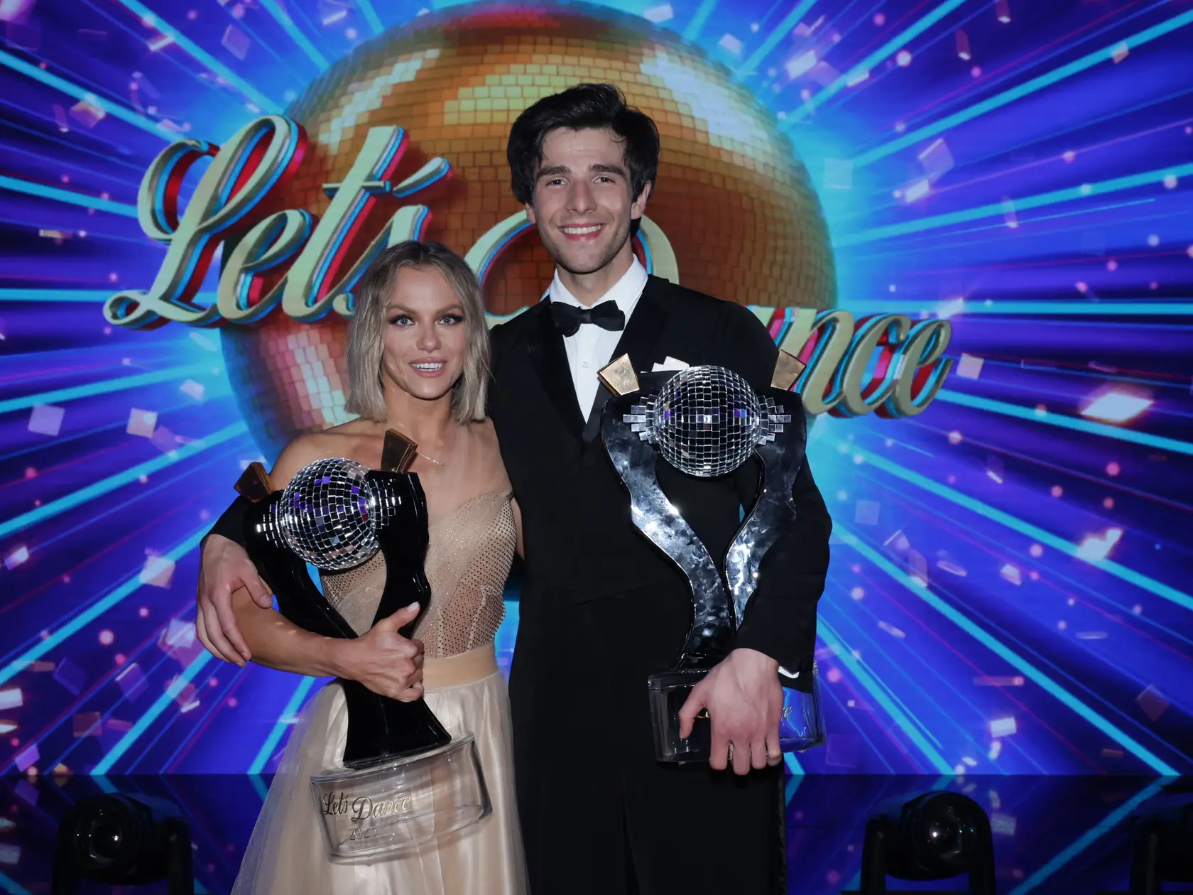 Víťazi Let´s Dance Kiko Baran a Dominika Rošková.