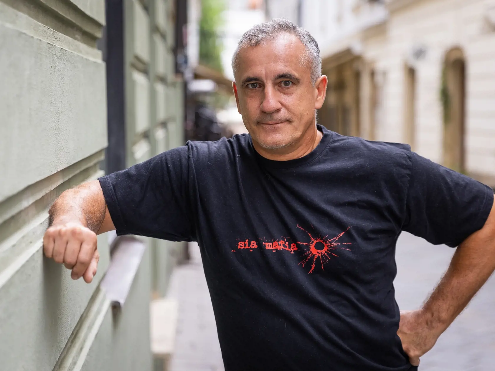 Na snímke slovenský herec Martin Vanek počas rozhovoru. 