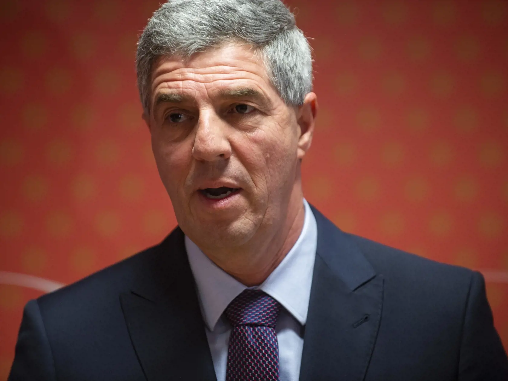 Na snímke predseda strany Most-Híd Béla Bugár počas tlačovej konferencie na tému: Dohoda o predvolebnej spolupráci so stranou Šanca 21. novembra 2019 v Bratislave. FOTO TASR – Jakub Kotian
