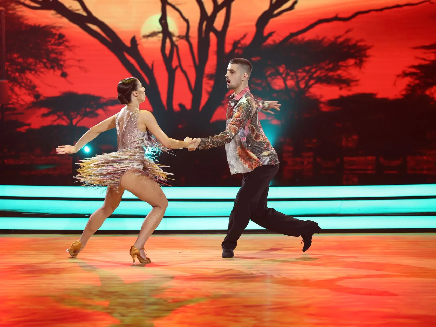 Finálové kolo Let's Dance. Na snímke Zuzana Porubjaková a Jaroslav Ihring.