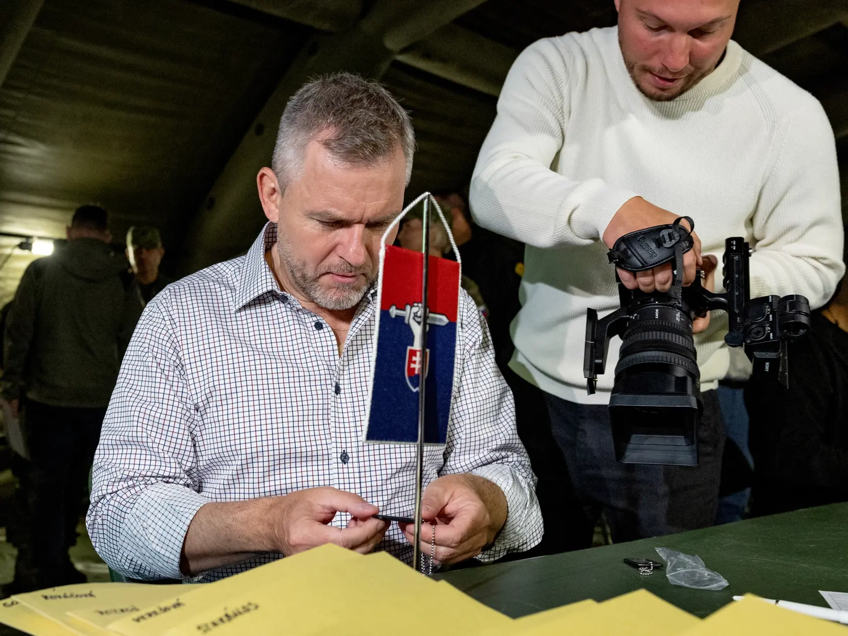 Národné obranné sily - nástup účasntíkov prvého dvojtýždňového turnusu, ktorého sa zúčastnil aj prezident Slovenskej republiky Peter Pellegrini a minister vnútra SR Robert Kaliňák. 