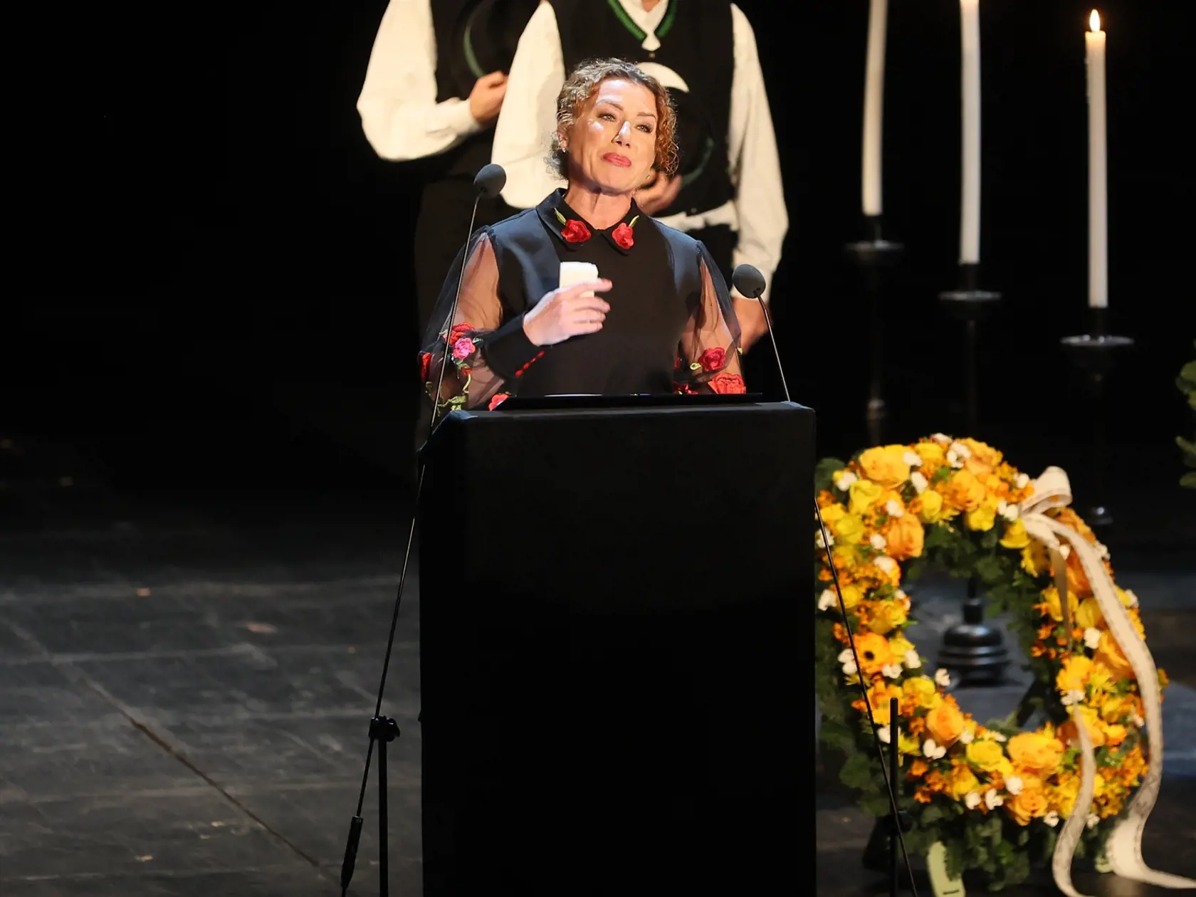 Gabika Dzuríková sa počas príhovoru rozplakala.