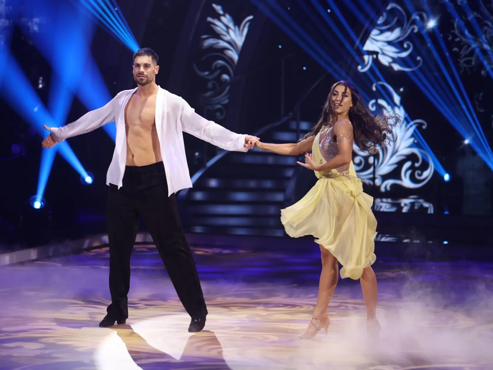 Prvé kolo 10. série Let's Dance. Na snímke ​Adam Šedro a Jasmin Affašová.