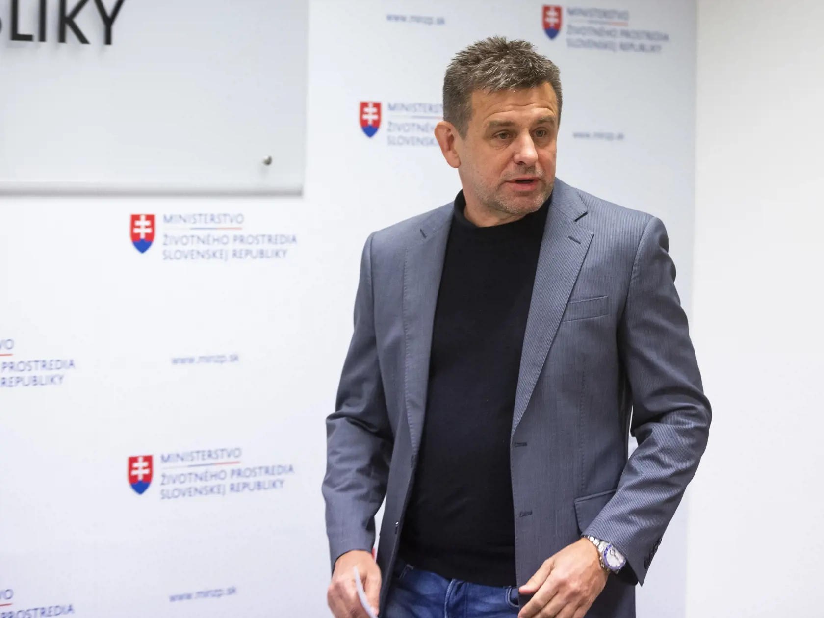 23. januára 2020 v Bratislave: Minister životného prostredia László Sólymos (Most-Híd) podáva demisiu.