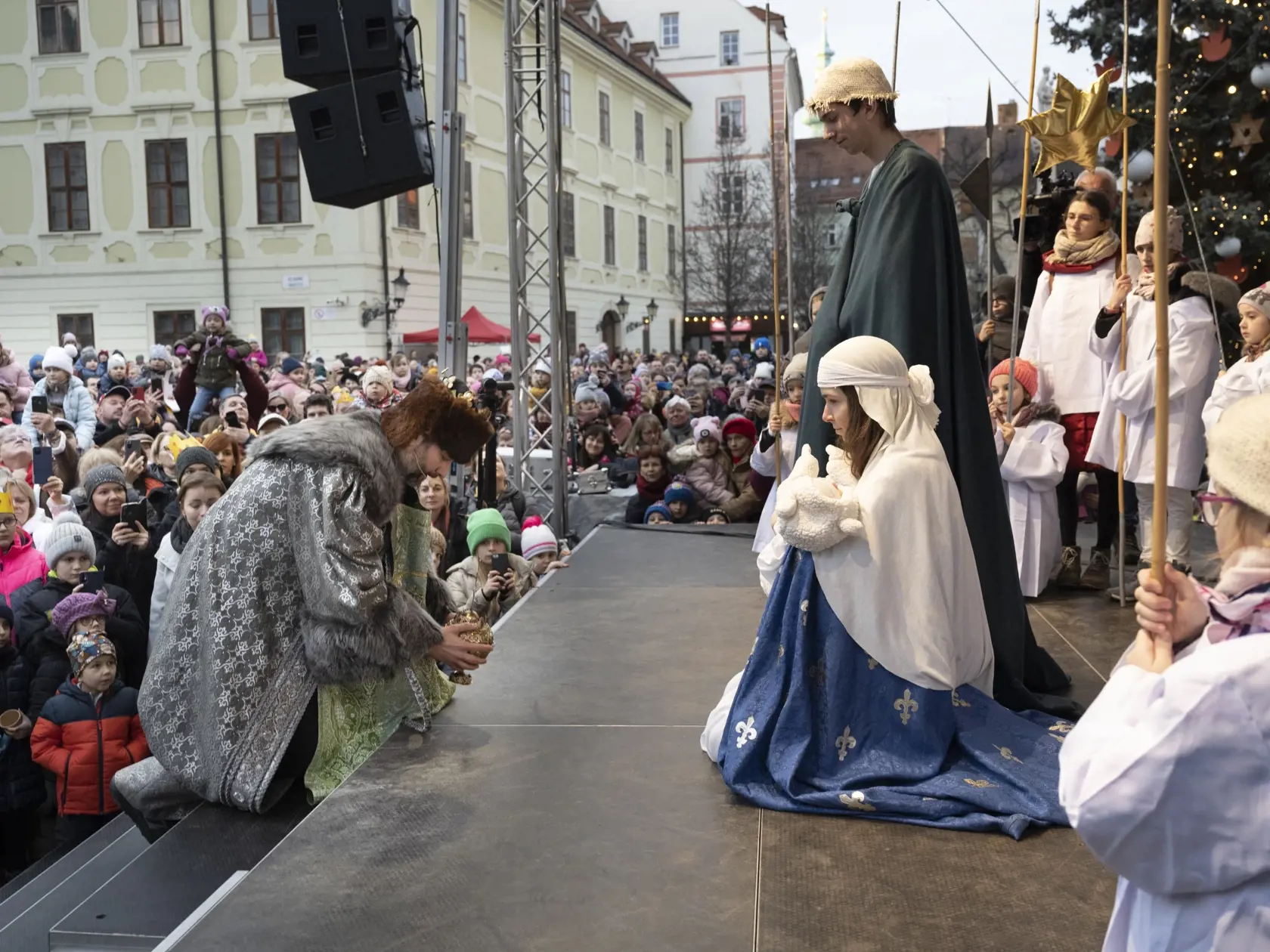 Takto vyzeral Trojkráľový sprievod v Bratislave v roku 2023.