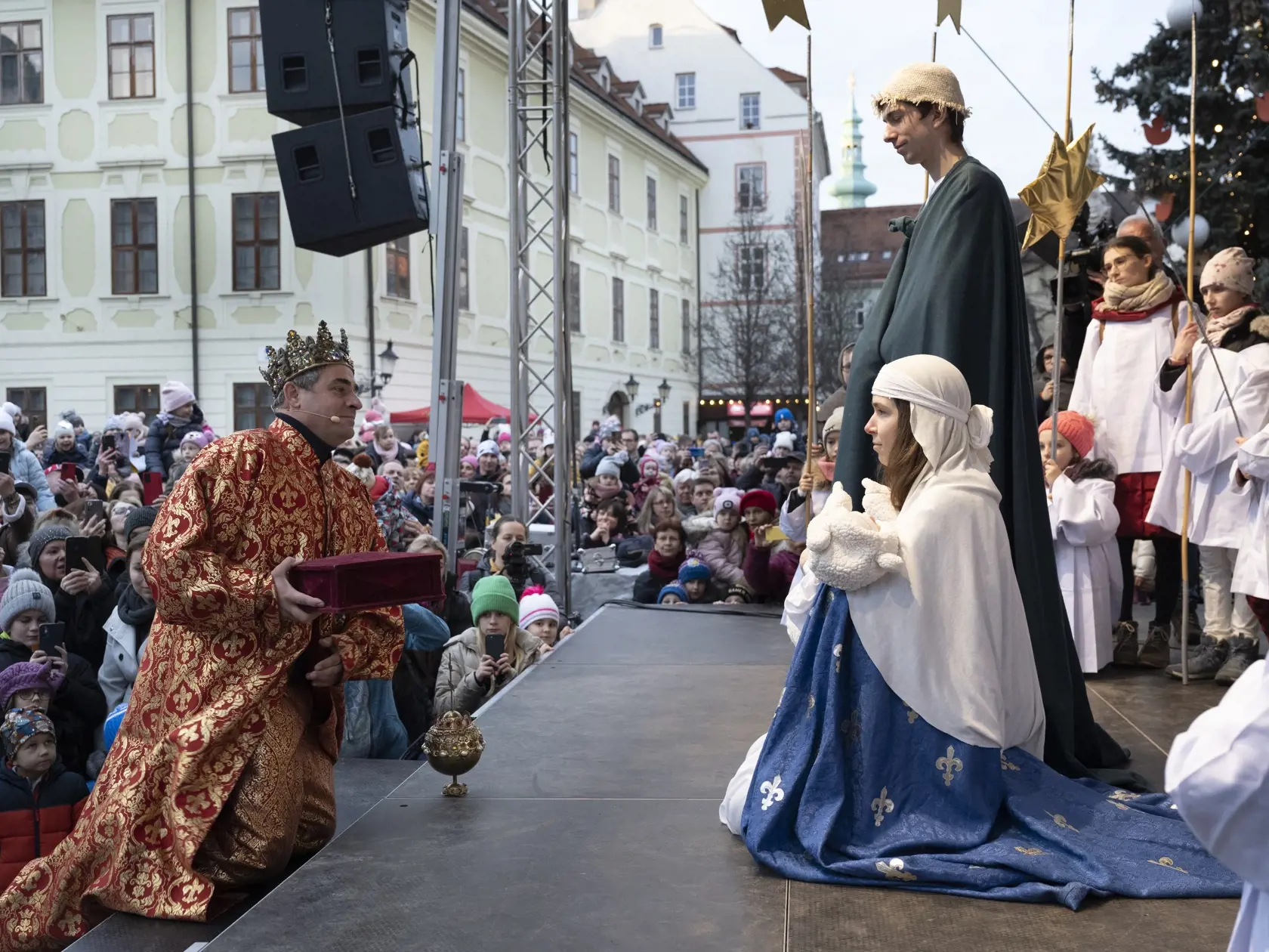 Takto vyzeral Trojkráľový sprievod v Bratislave v roku 2023.