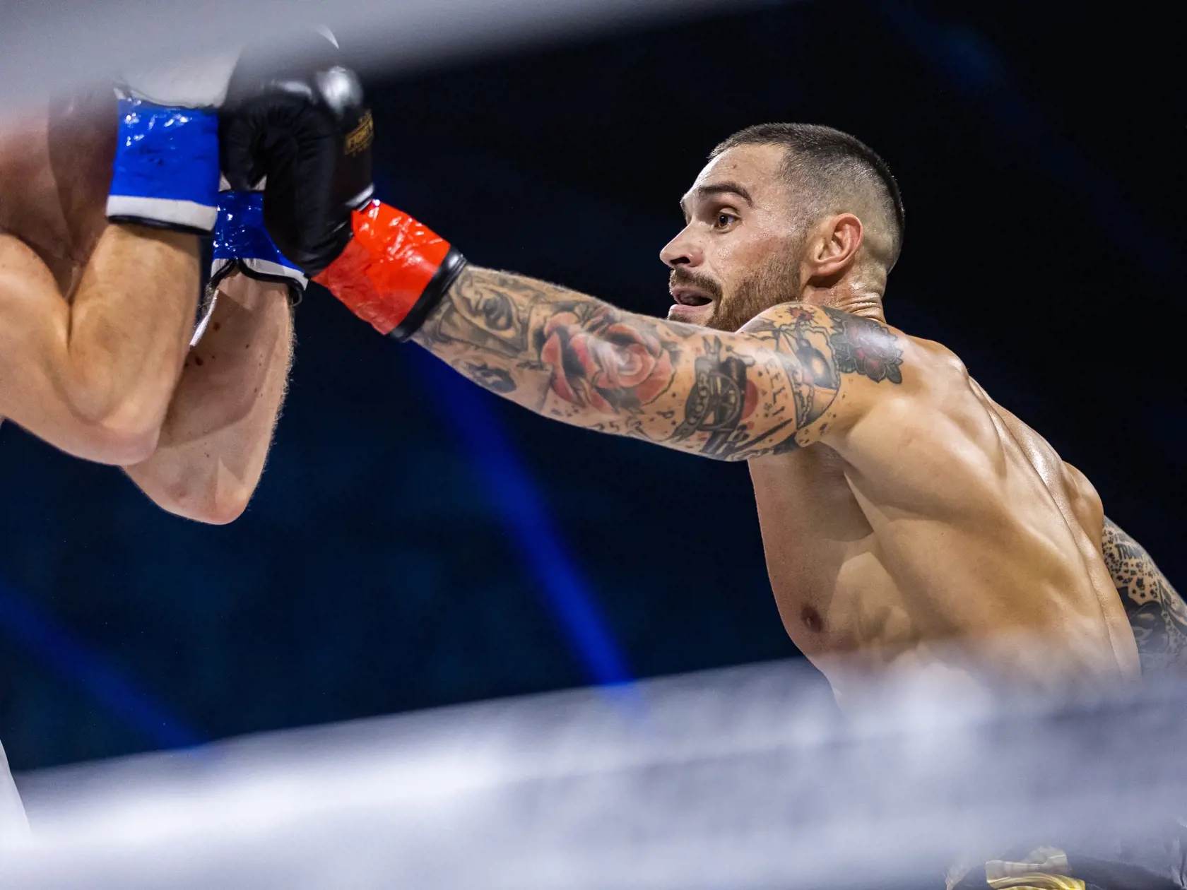 Fight Night Challenge 7 v Bratislave. Na snímke Adam Šedro.