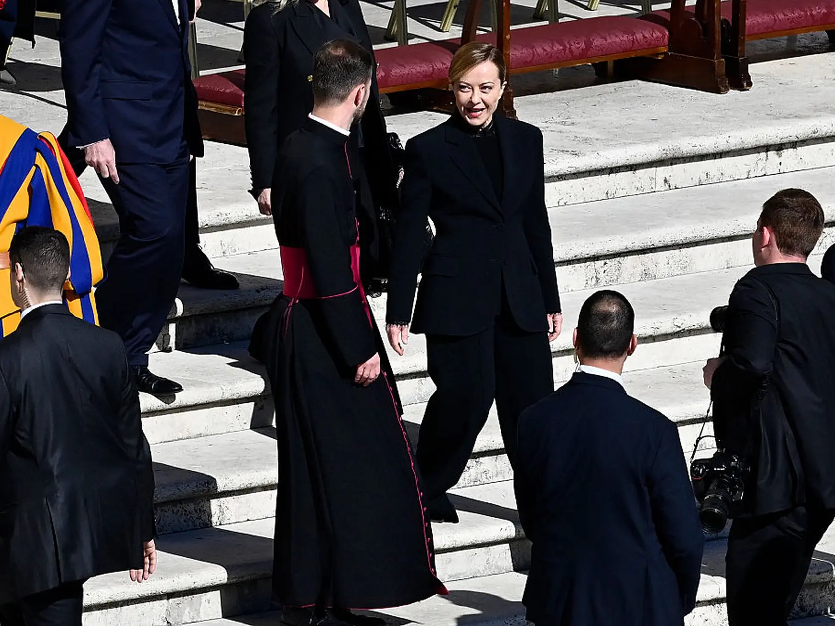 Pohreb pápeža Františka: Talianska premiérka Giorgia Meloni.