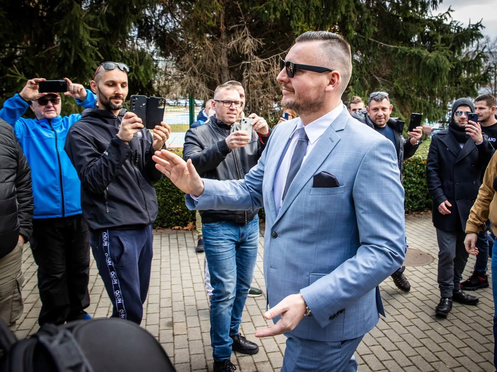 Rozhodovanie o sťažnosti prokurátora v kauze Danny Kollár na najvyššom súde v Petržalke. Na snímke je Daniel Bombic ako prichádza na súd.