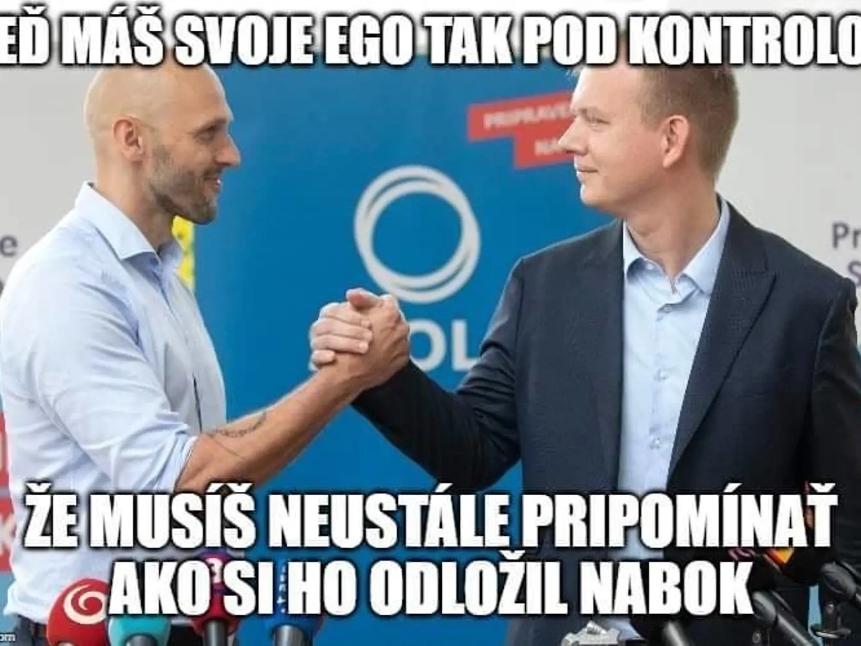 Národ sa bavil aj na lídrovi Progresívneho Slovenska Michalovi Trubanovi a predsedovi Spolu Miroslavovi Beblavom v súvislosti s videom, ktoré cez týždeň zverejnili na svojich facebookových profiloch.