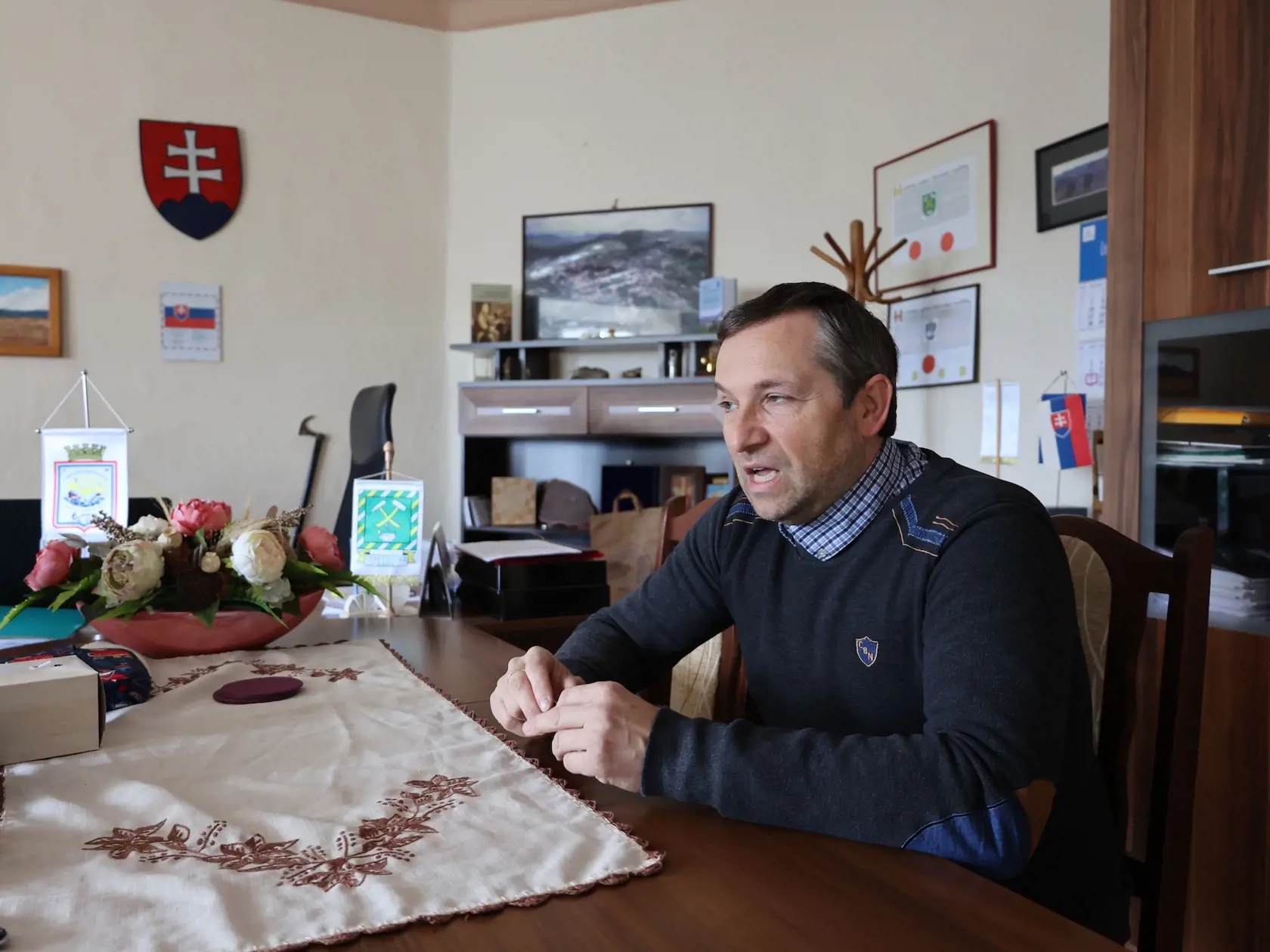 Starosta Štiavnických Baní Stanislav Neuschl.