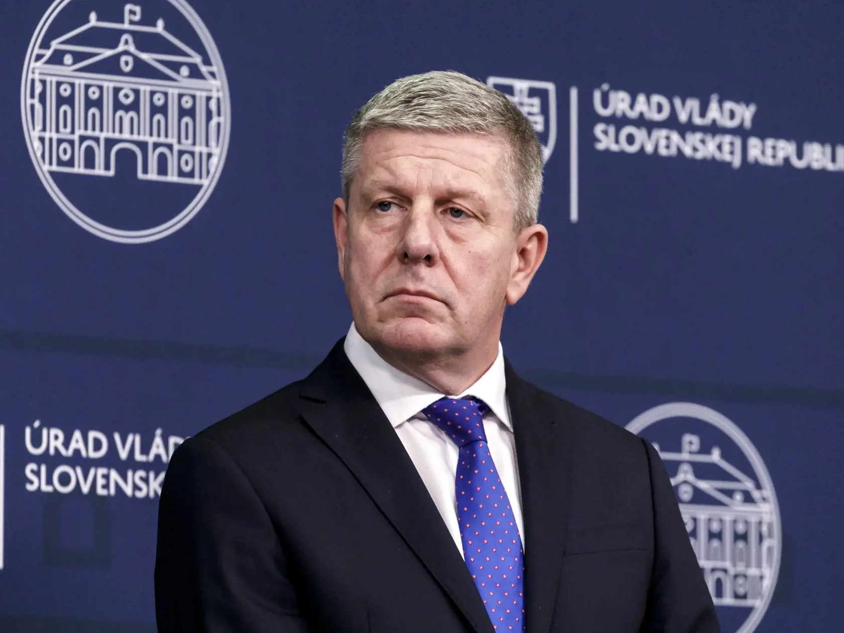 Minister zdravotníctva Vladimír Lengvarský (nominant OĽANO) počas tlačovej konferencie.