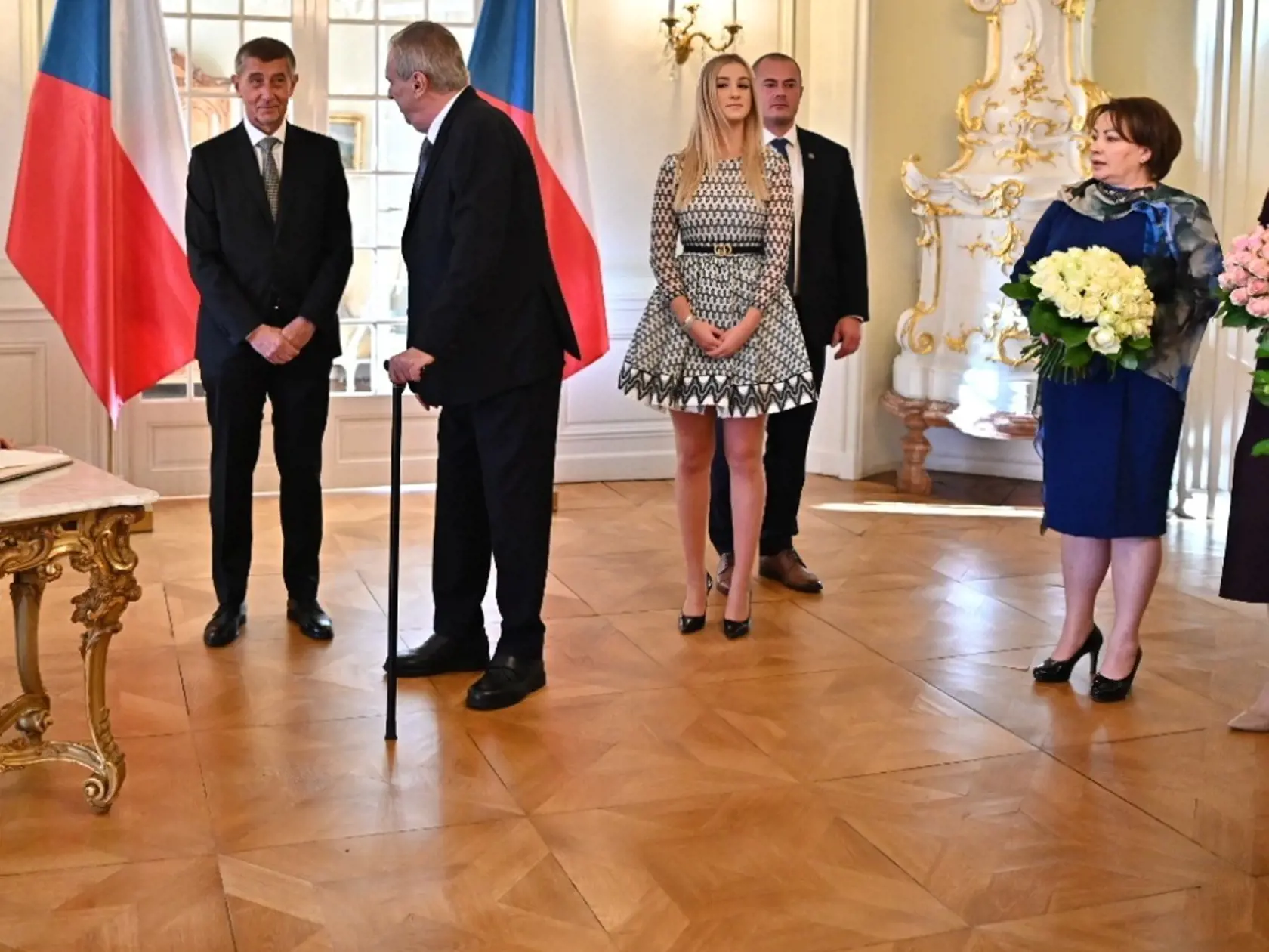 Andrej Babiš s rodinou na slávnostnom obede u Miloša Zemana