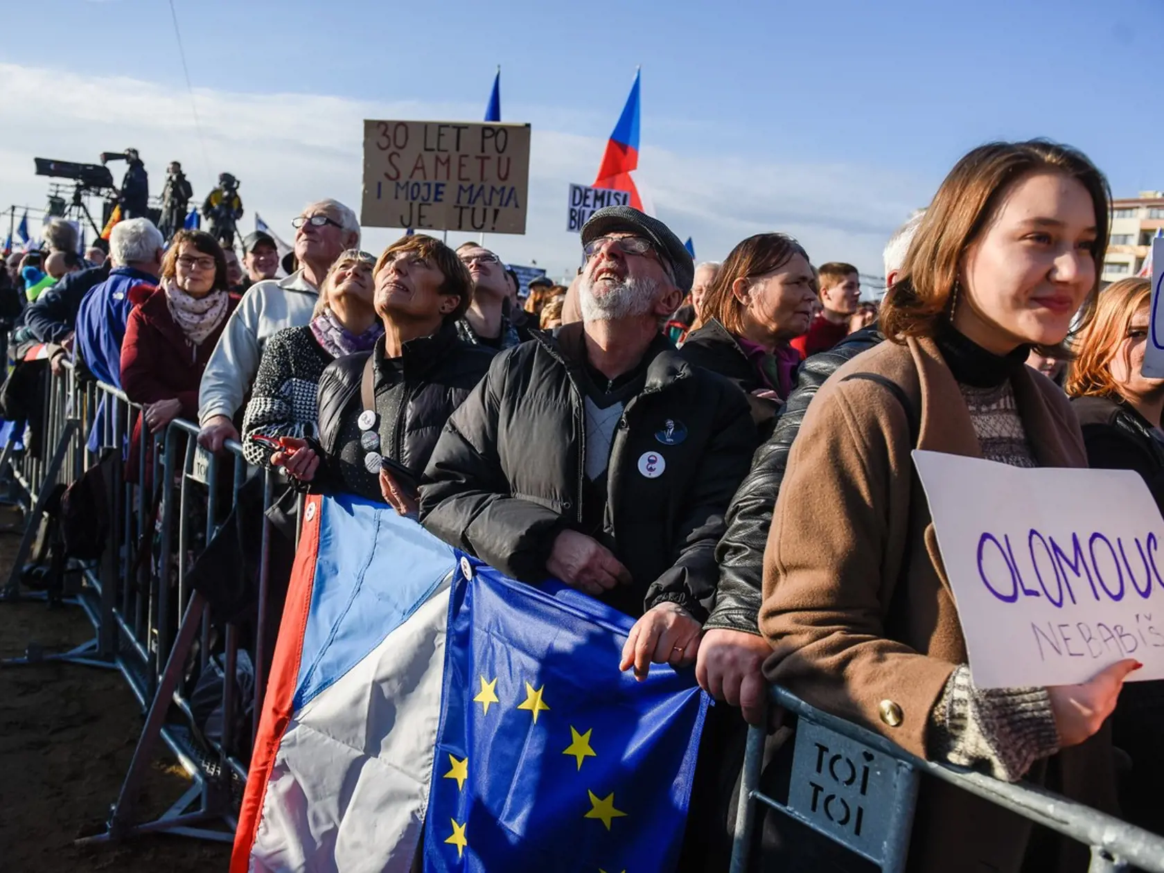 Masová demonštrácia v Prahe proti pemiérovi Andrejovi Babišovi.