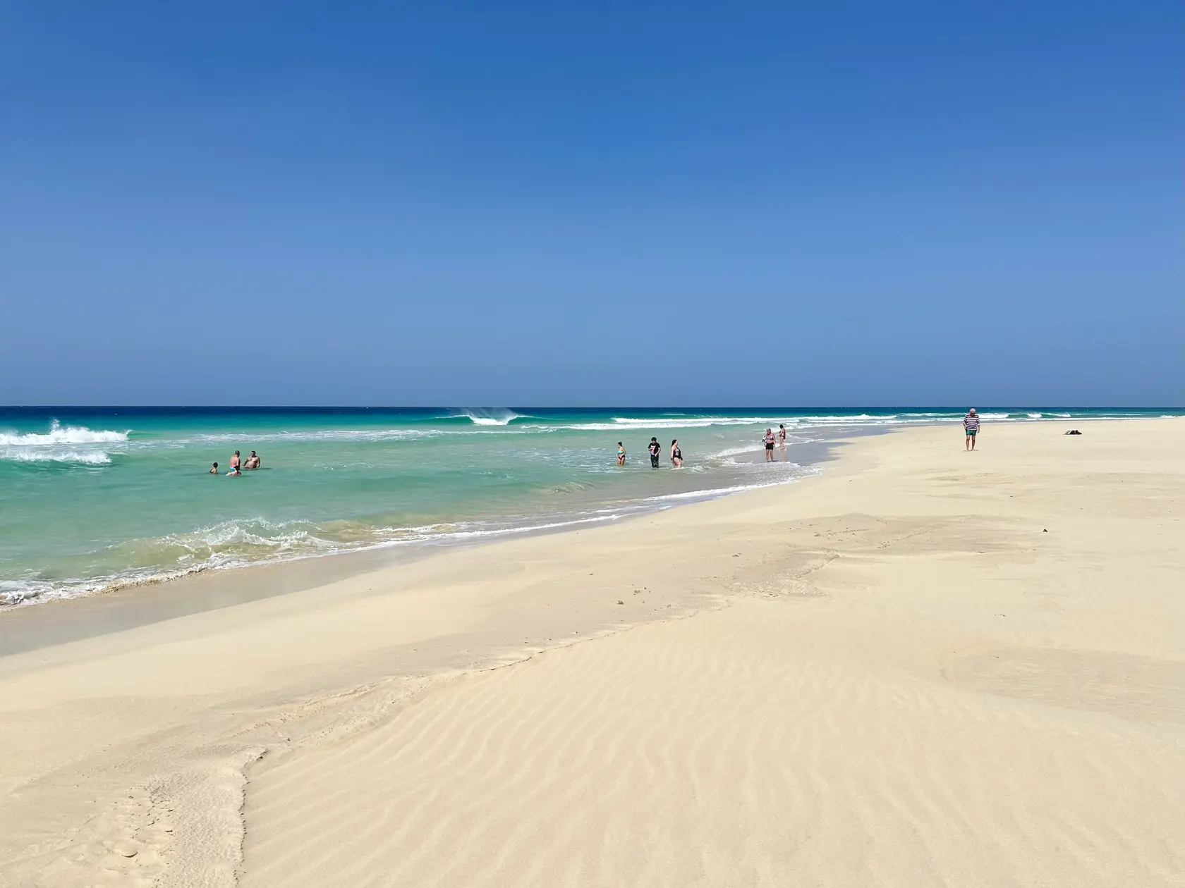 Jedna z najkrajších pláží sveta Santa Monica počas nášho výletu

