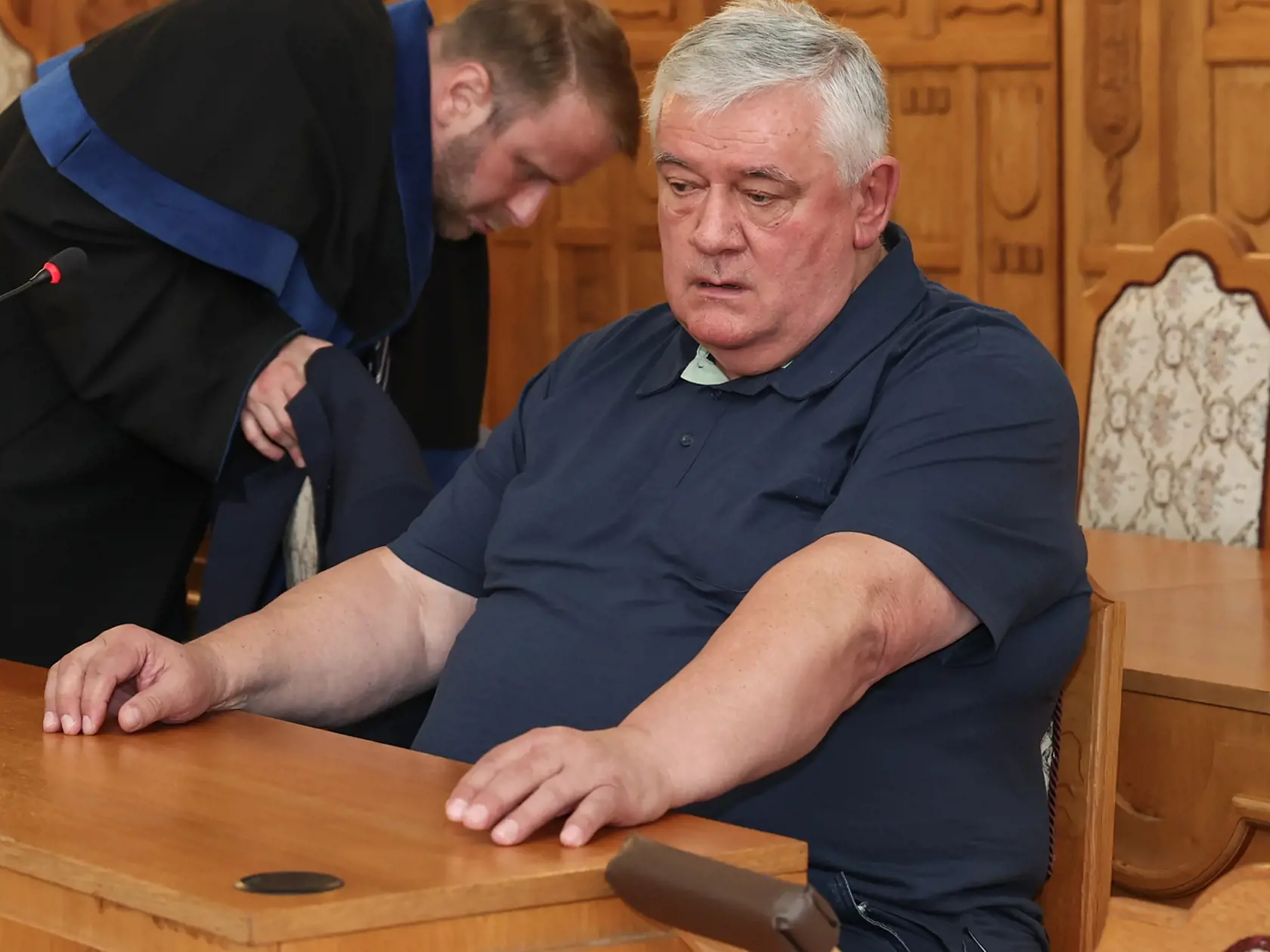 Súdne pojednávanie na špecializovanom trestnom súde v Banskej Bysterici s Jánom Slotom vo zločinu príjmania úplatku formou pomoci.