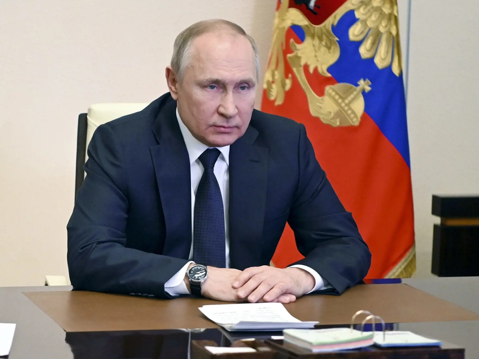 Na snímke ruský prezident Vladimir Putin