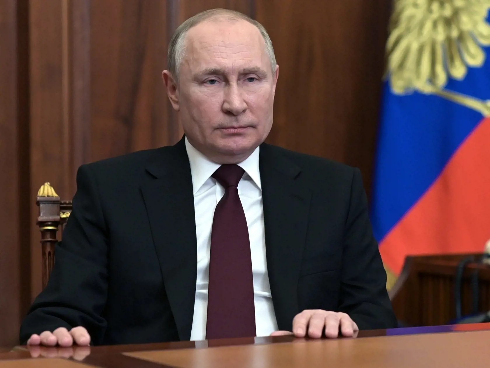 Na snímke ruský prezident Vladimir Putin