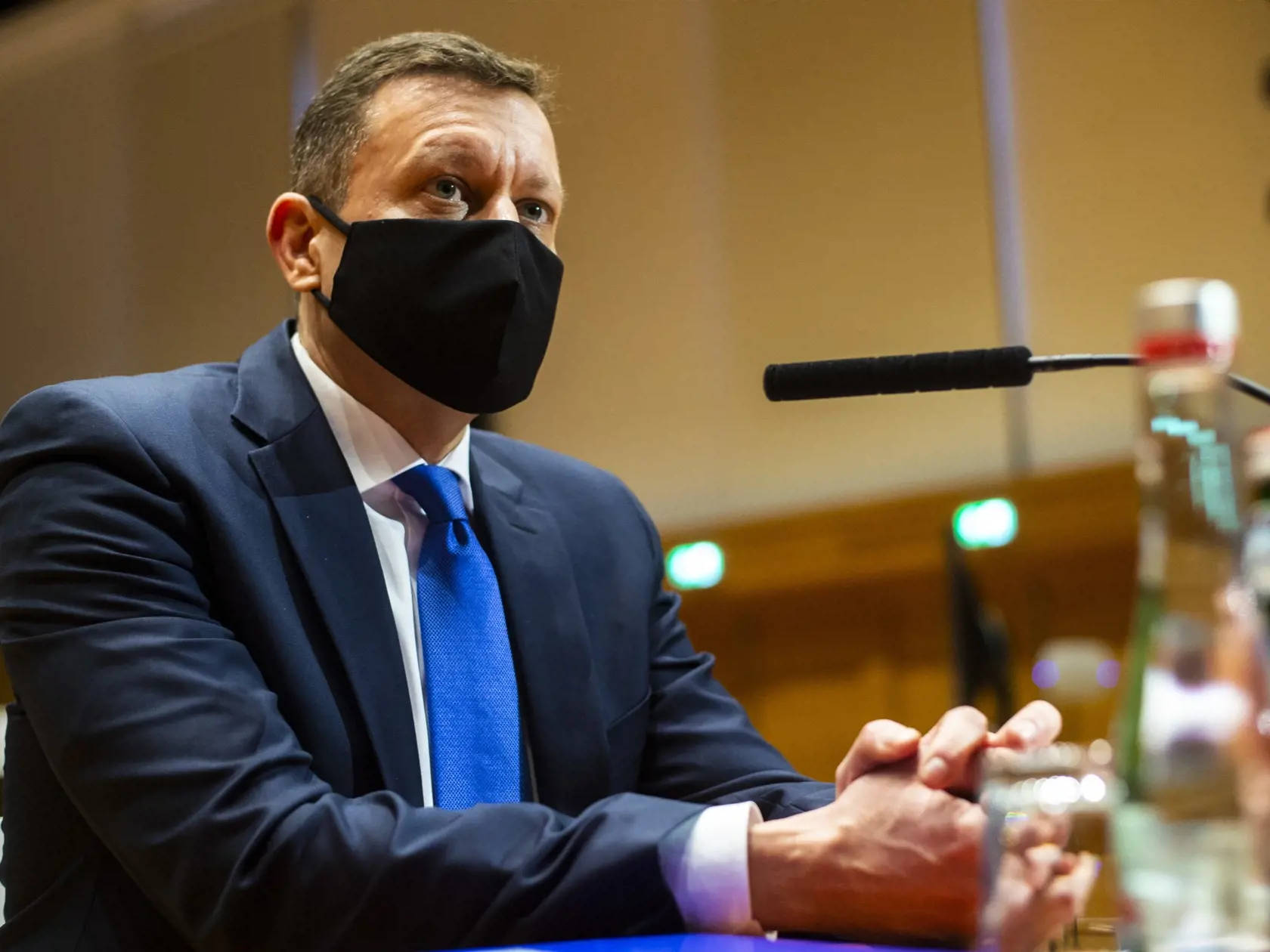Na snímke je Daniel Lipšic počas vypočutia pred Ústavnoprávnym výborom NR SR.